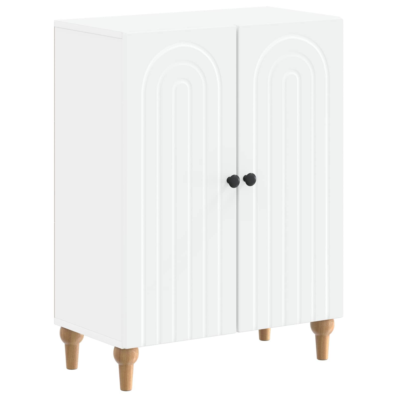 2 Piece Bathroom Cabinet Set ALKMAAR White Engineered Wood