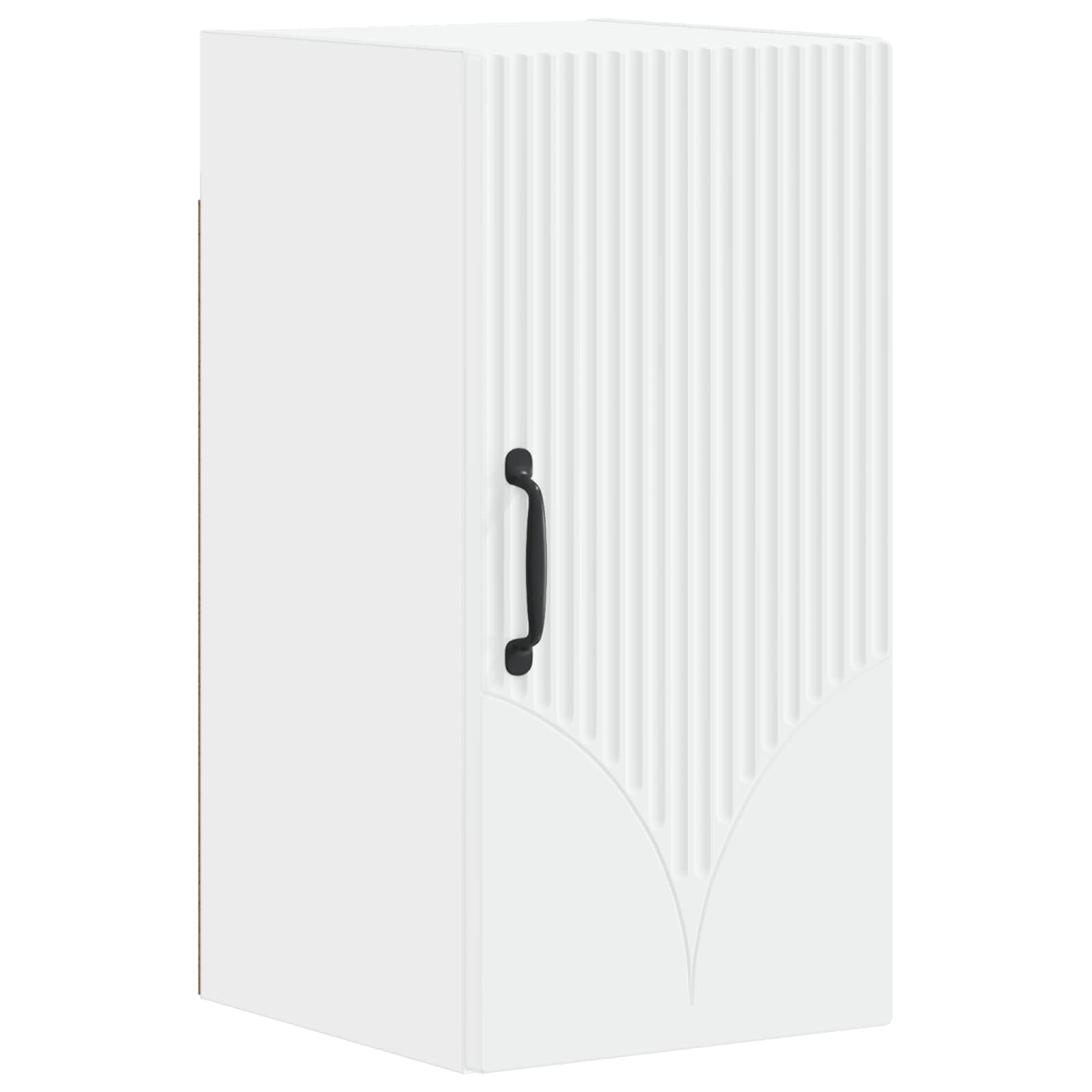 3 Piece Bathroom Cabinet Set HOORN White Engineered Wood