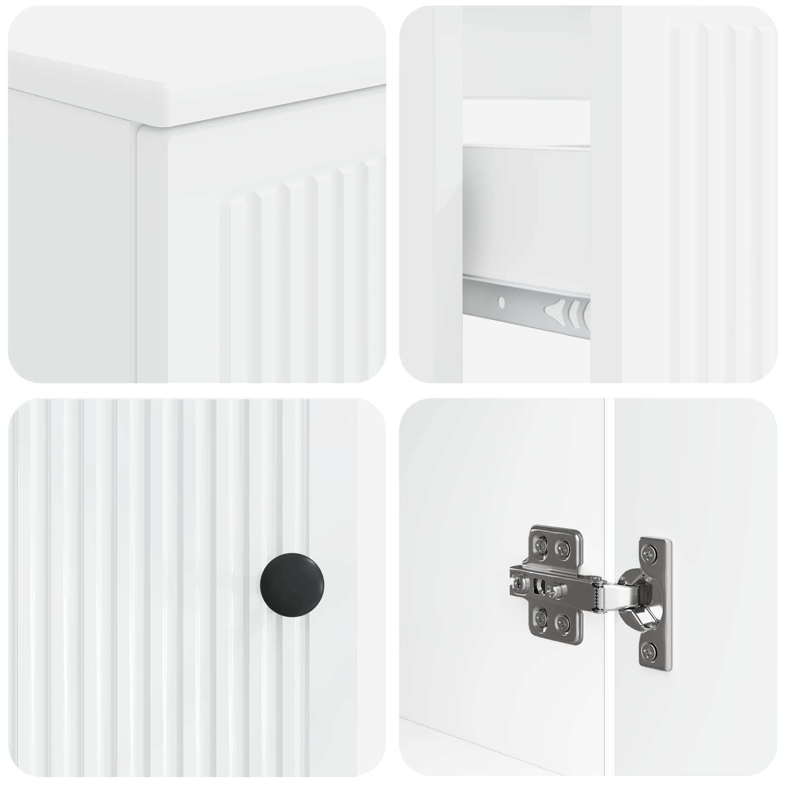 3 Piece Bathroom Cabinet Set EDE Engineered Wood