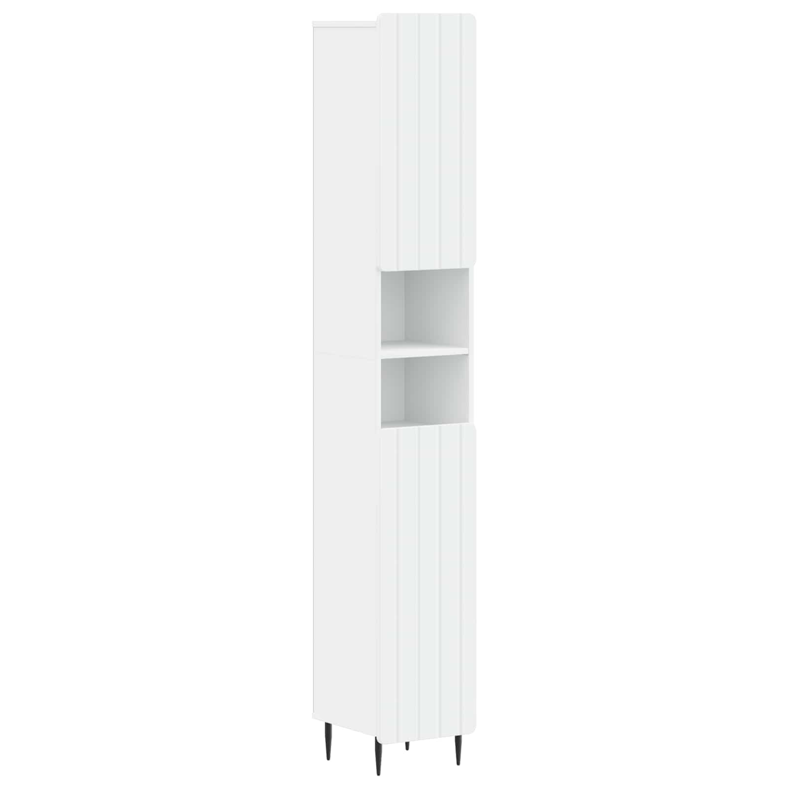 4 Piece Bathroom Cabinet Set ZWOLLE White Engineered Wood
