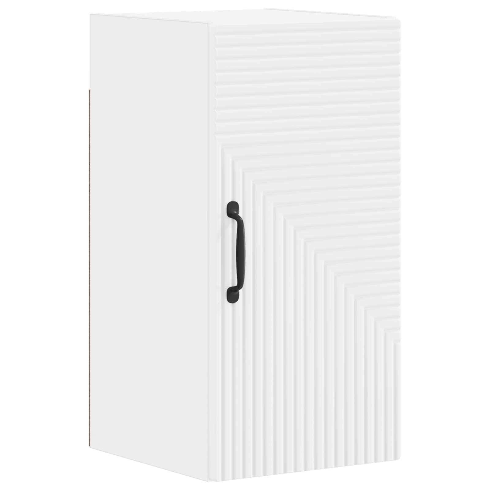 4 Piece Bathroom Cabinet Set HAARLEM White Engineered Wood