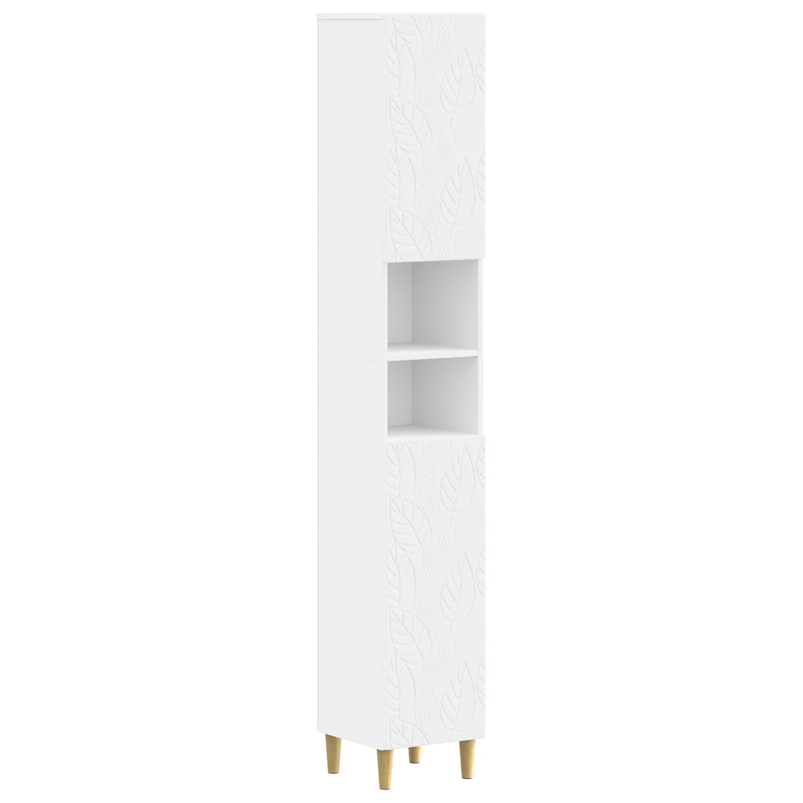 4 Piece Bathroom Cabinet Set DELFT White Engineered Wood