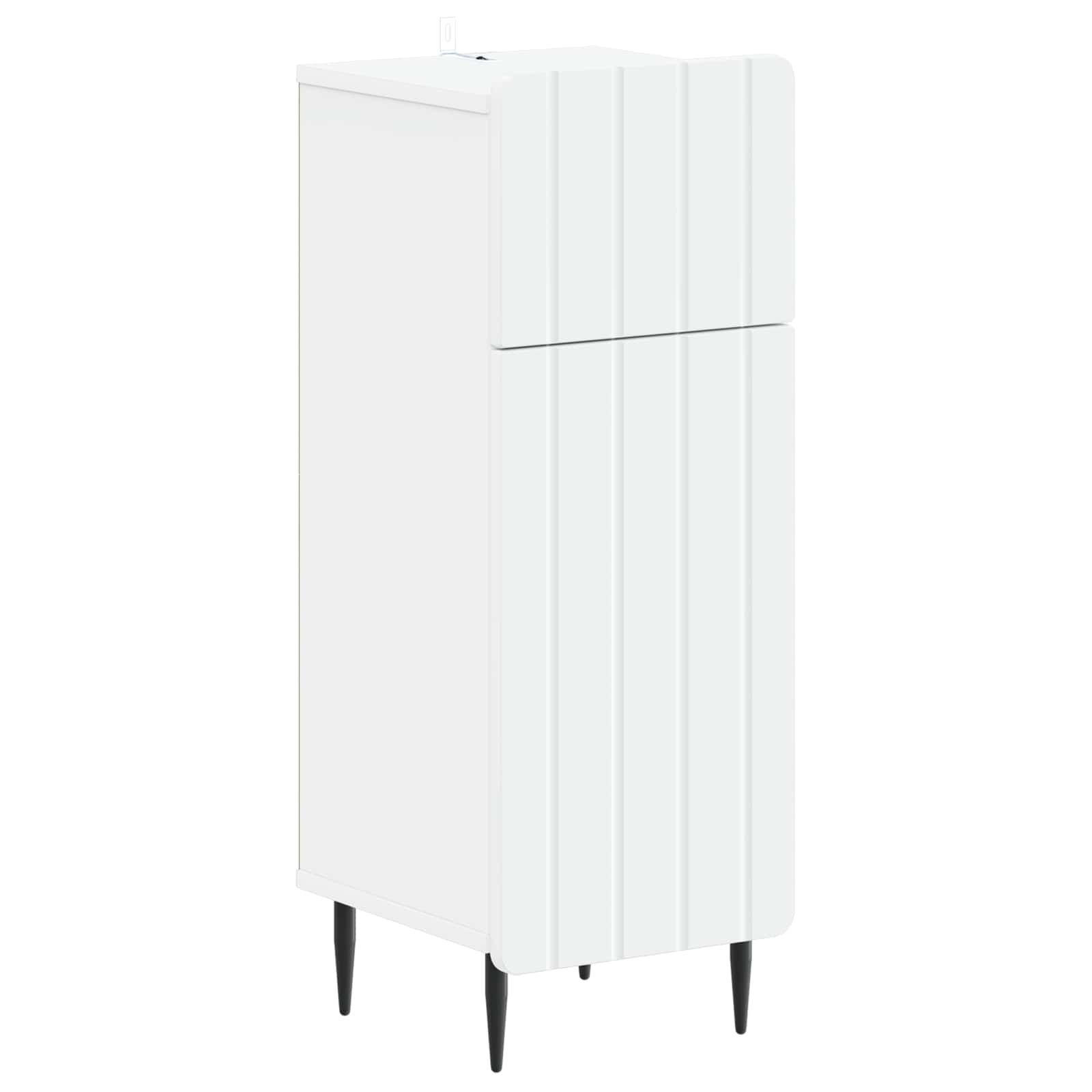 2 Piece Bathroom Cabinet Set ZWOLLE White Engineered Wood
