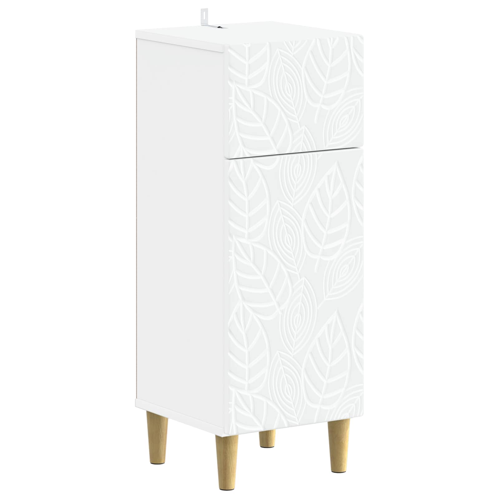 2 Piece Bathroom Cabinet Set DELFT White Engineered Wood