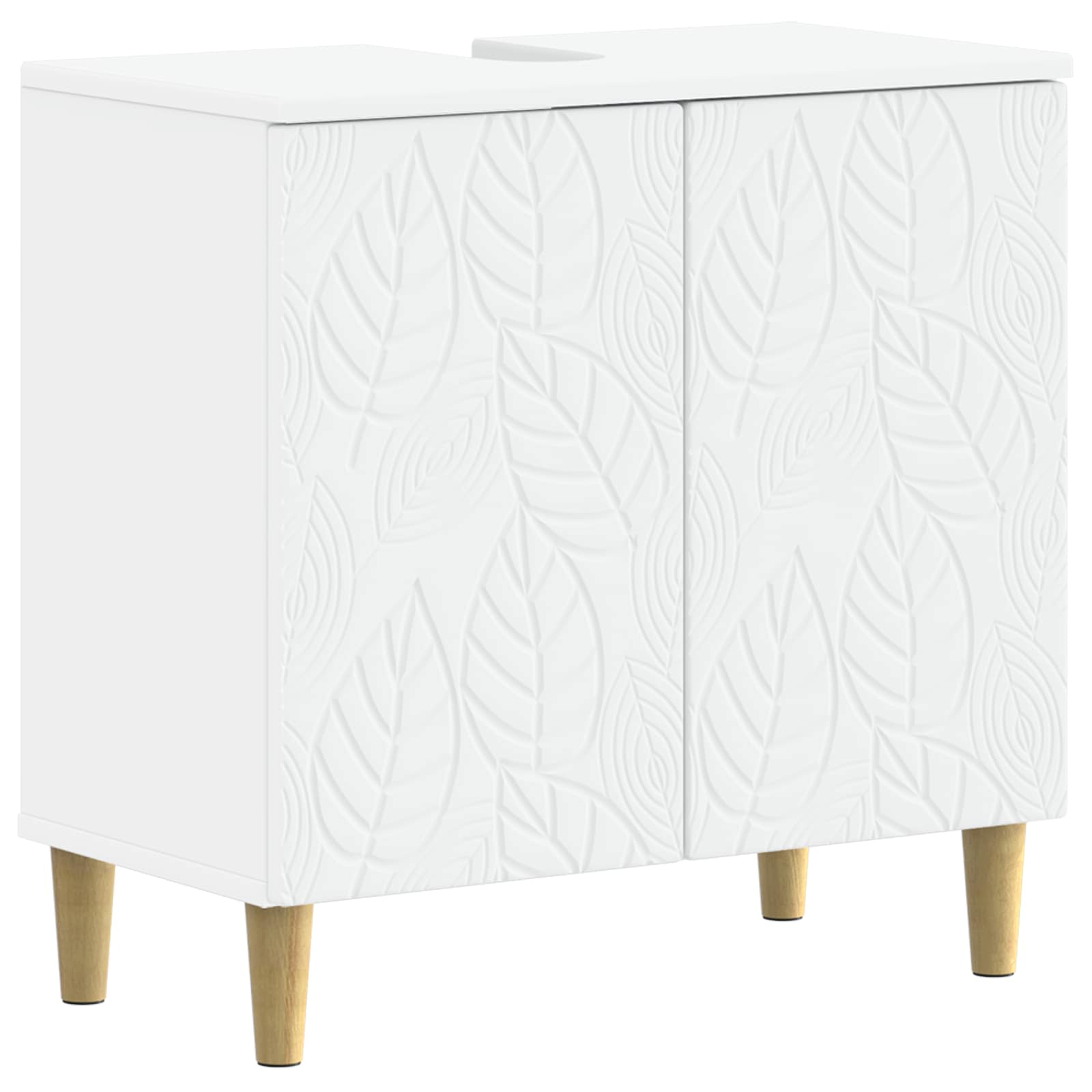 2 Piece Bathroom Cabinet Set DELFT White Engineered Wood