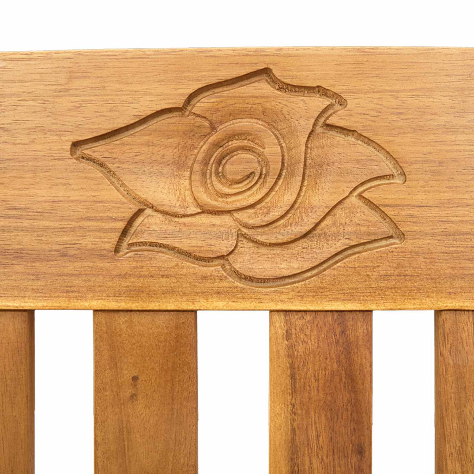 Rose Bench Natural 114 x 46 x 82.5 cm Solid Acacia Wood