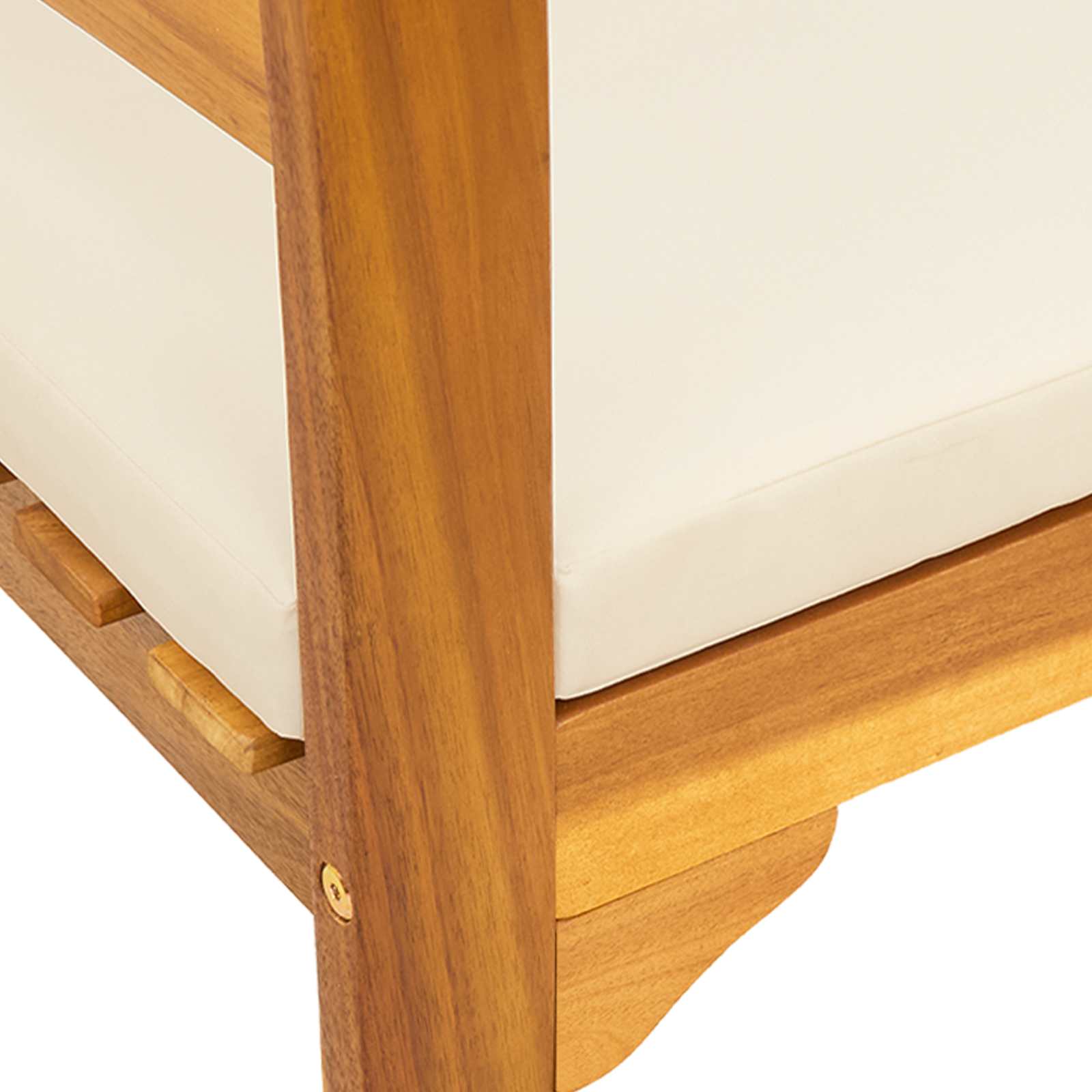 Rose Bench Natural 114 x 46 x 82.5 cm Solid Acacia Wood