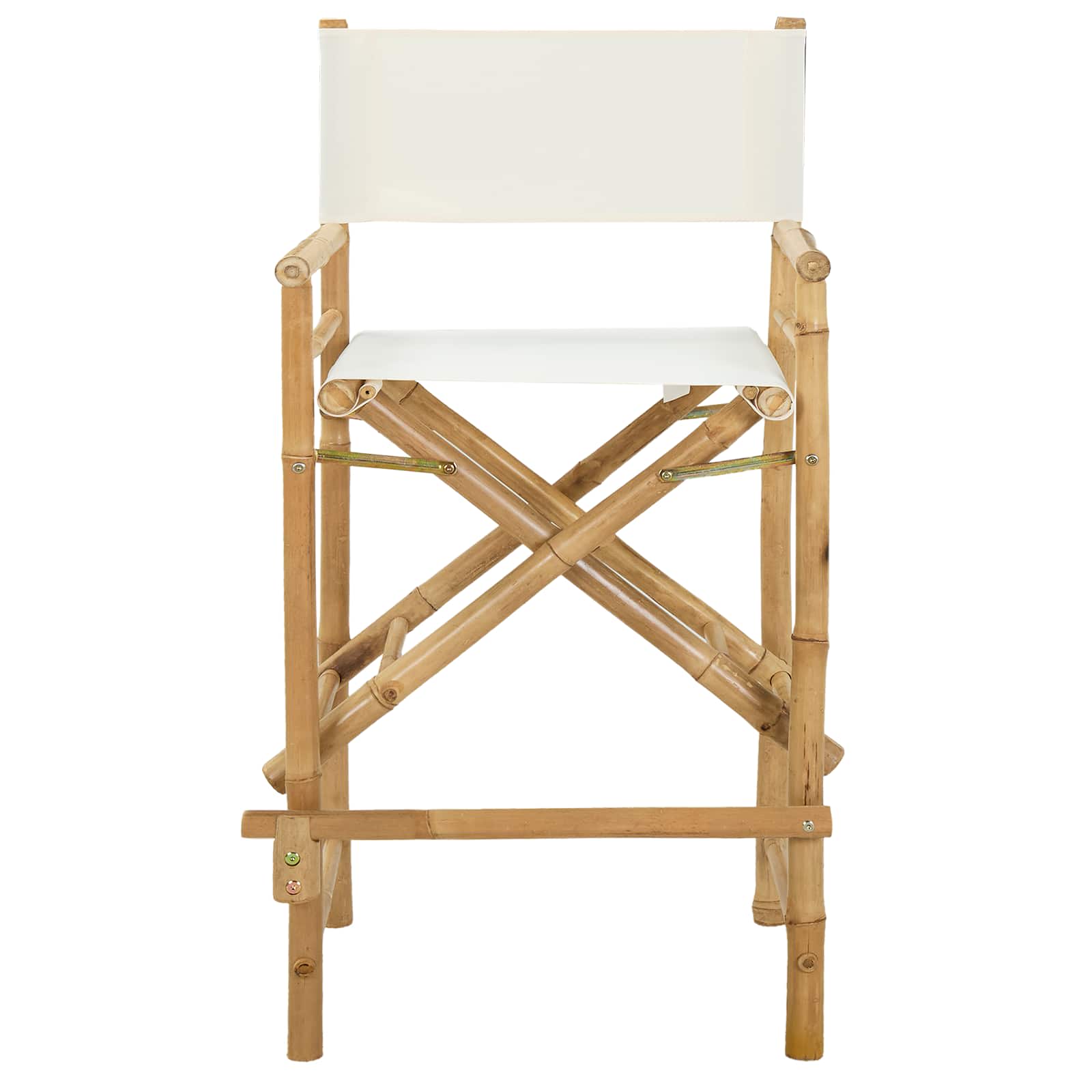 Folding Director's Chair 2 pcs Natural Bamboo