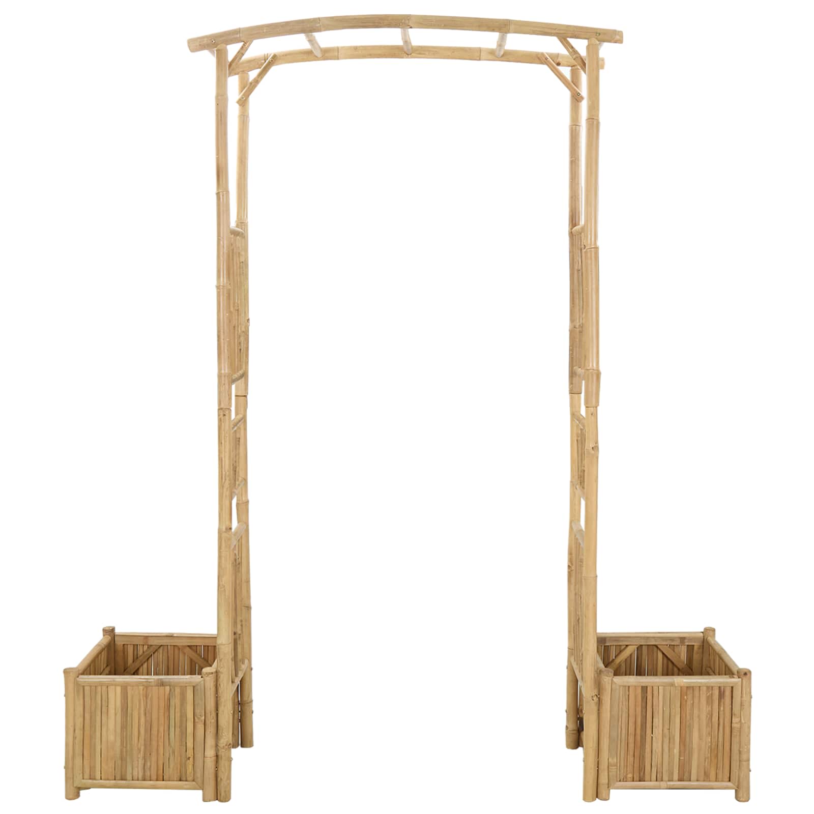 Garden Arch Natural 177 x 40 x 205 cm Bamboo