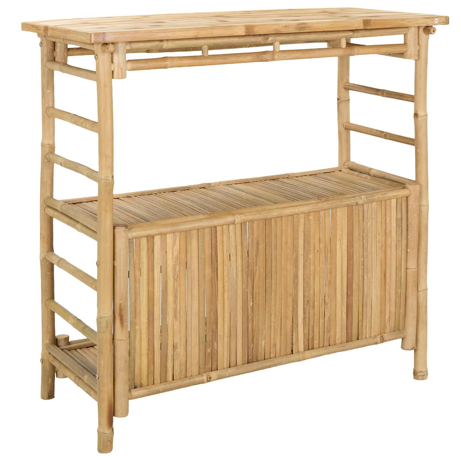 Outdoor Bar Table Natural 110 x 50 x 105 cm Bamboo