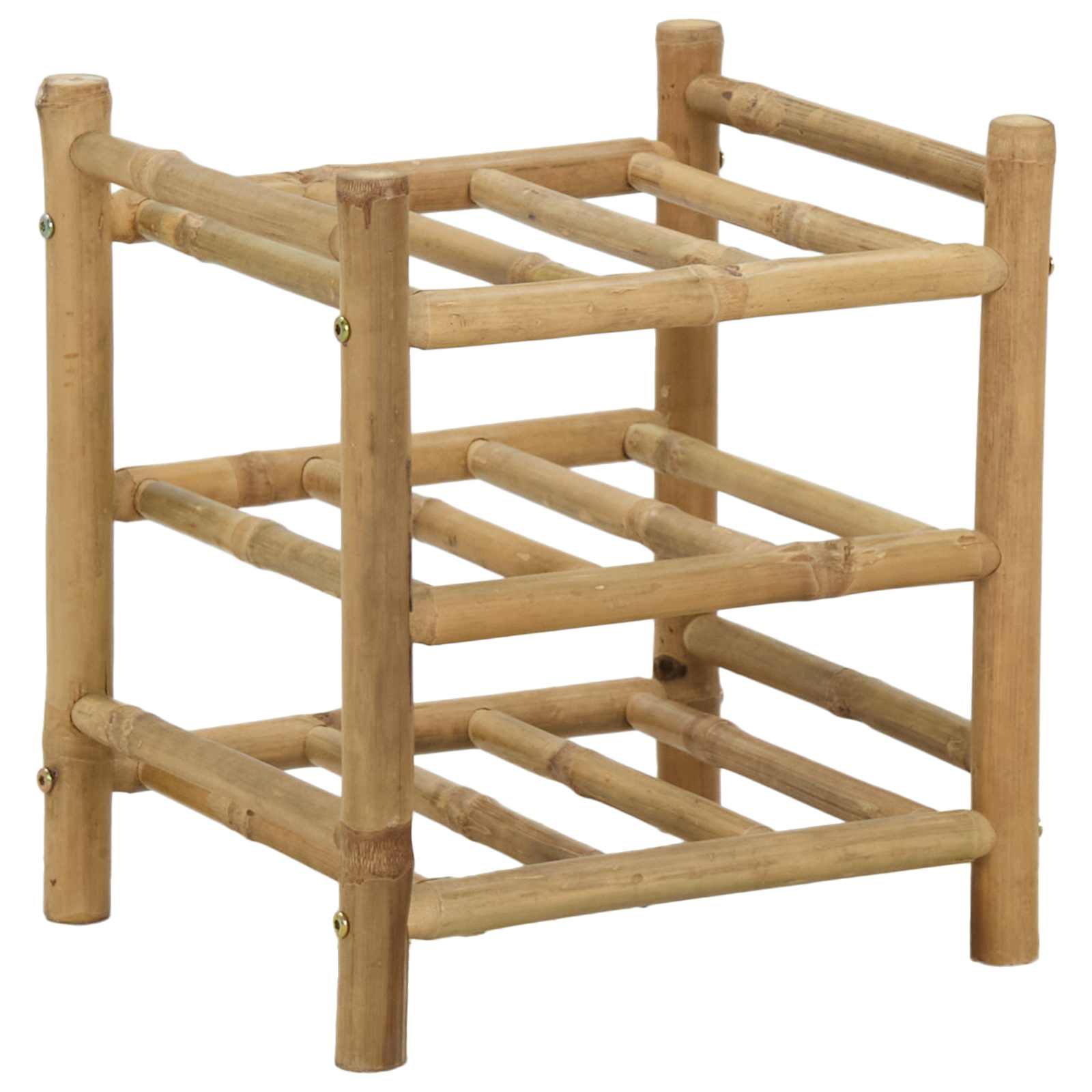 Wine Rack Natural 32.5 x 29.5 x 36 cm Bamboo