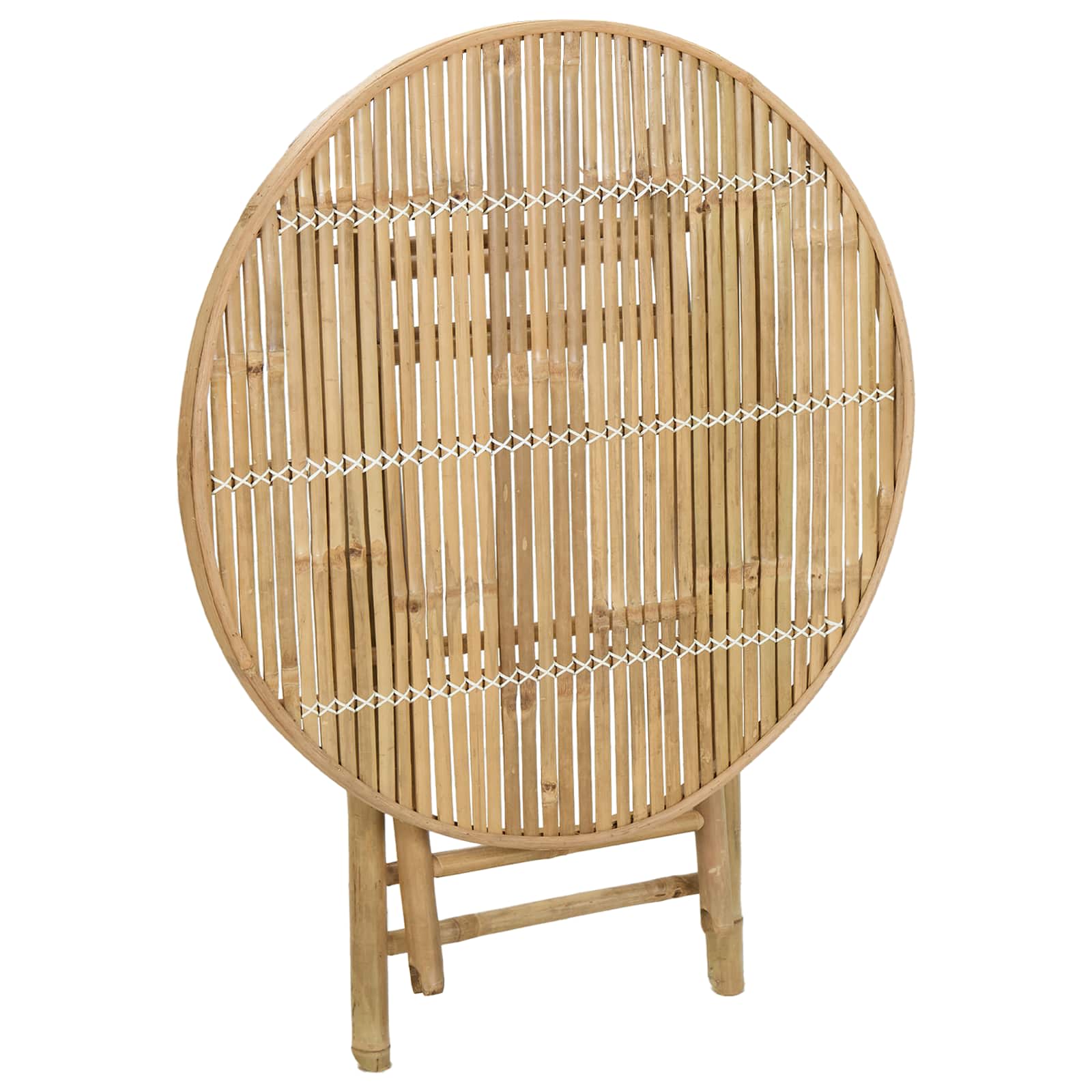 Garden Table Natural 80 x 70 cm Bamboo