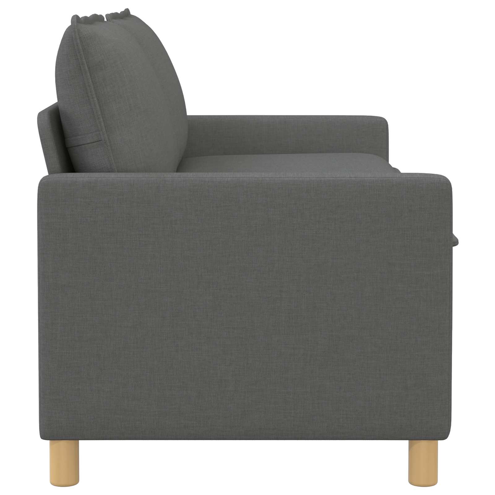 Sofa Dark Grey 156 x 81 x 87.5 cm Fabric