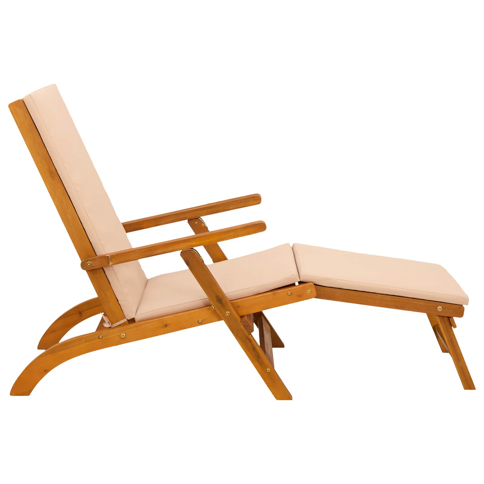 Reclining and Folding Sunlounger 2 pcs 55 x 146 x 91 cm
