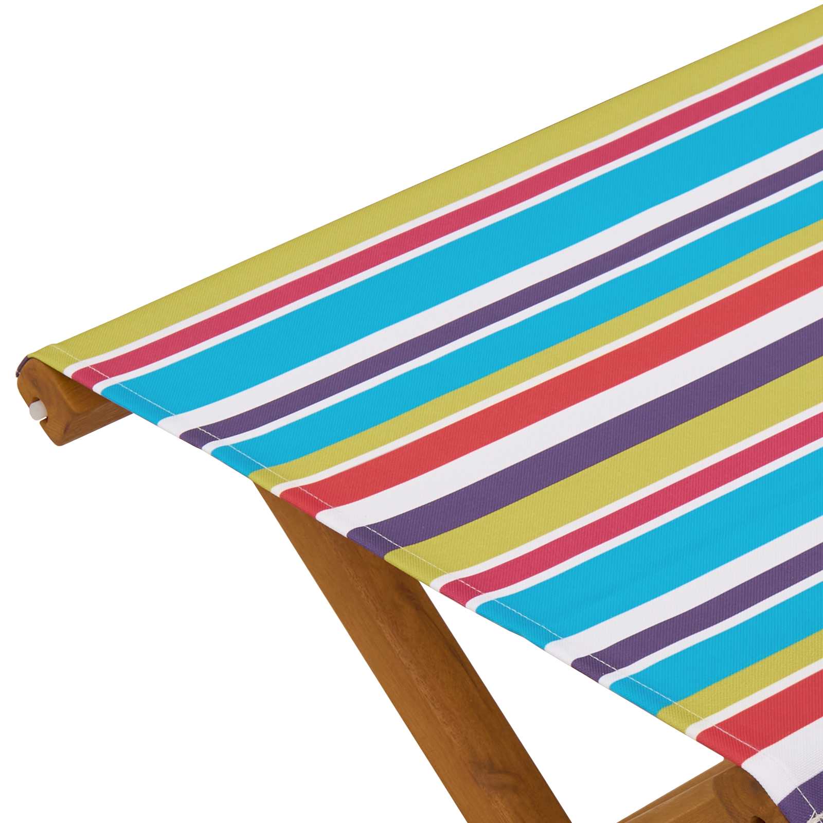 Deck Chair 2 pcs Solid Eucalyptus Wood Multicolour