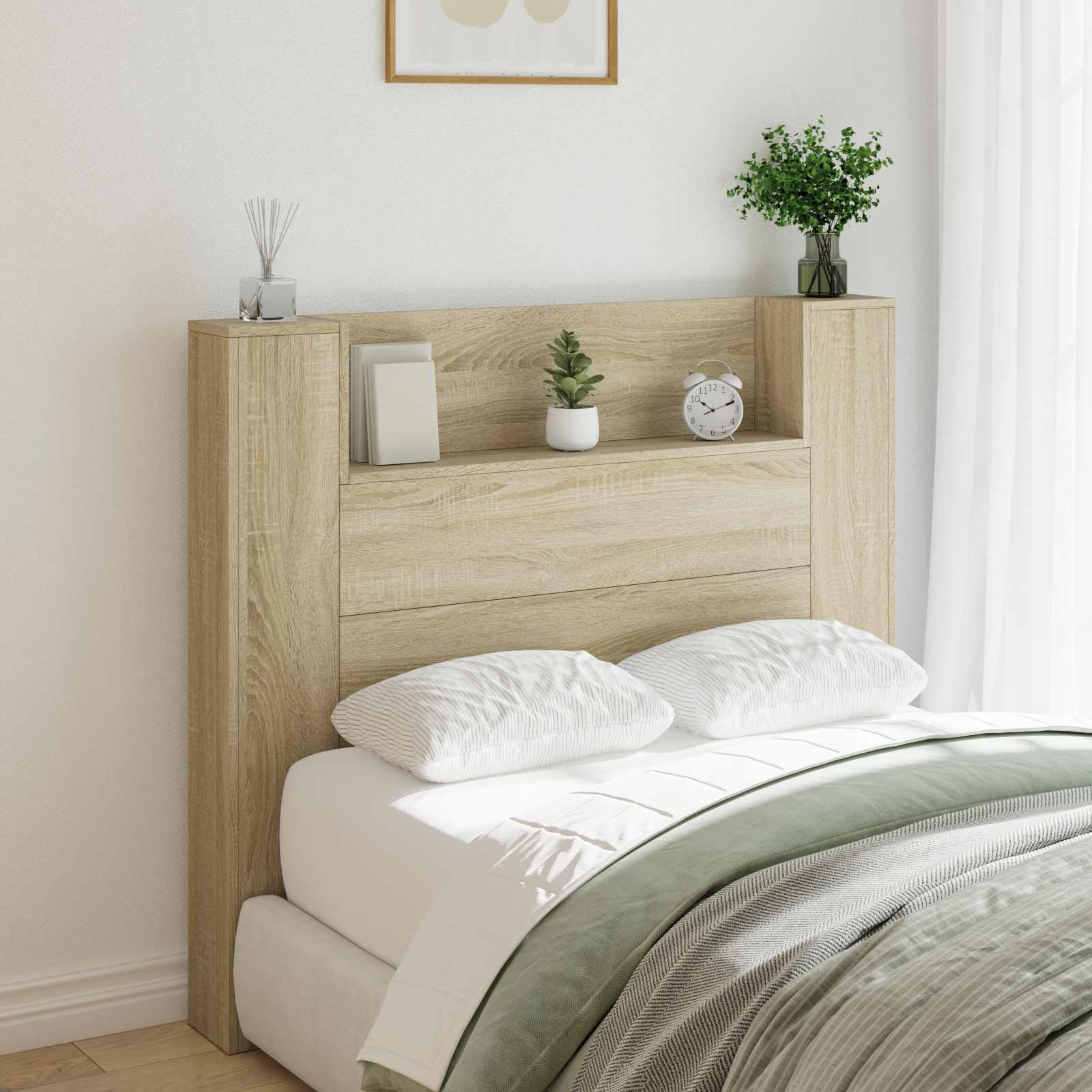 Headboard Sonoma Oak Engineered Wood