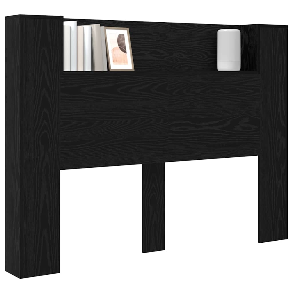 Headboard Black Oak Engineered Wood