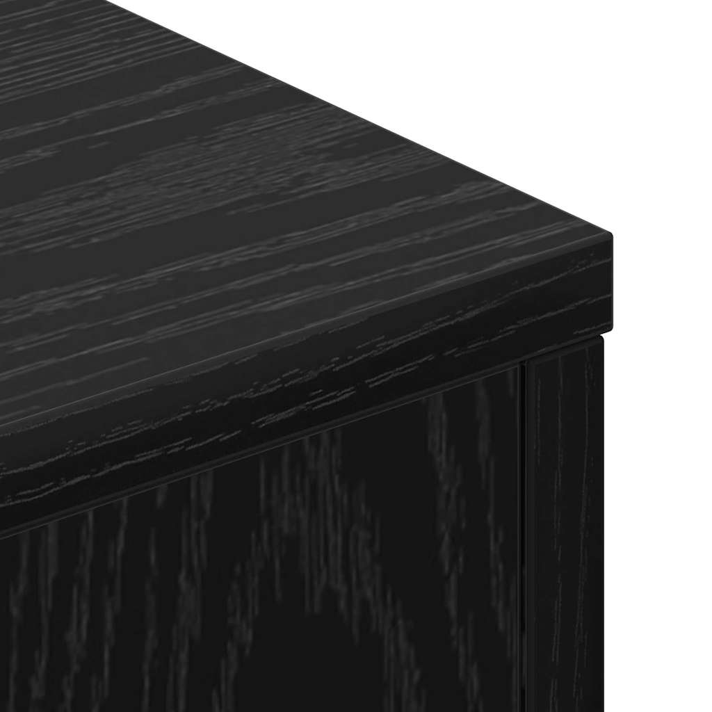 Headboard Black Oak Engineered Wood