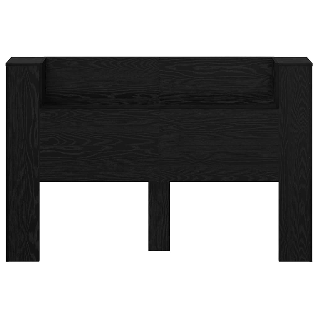 Headboard Black Oak 160 x 17 x 104,5 cm Engineered Wood