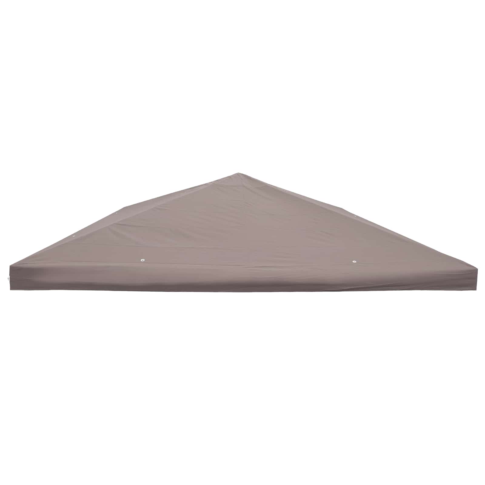Gazebo Cover with Roof Taupe 300 x 300 cm Polyester and Steel
