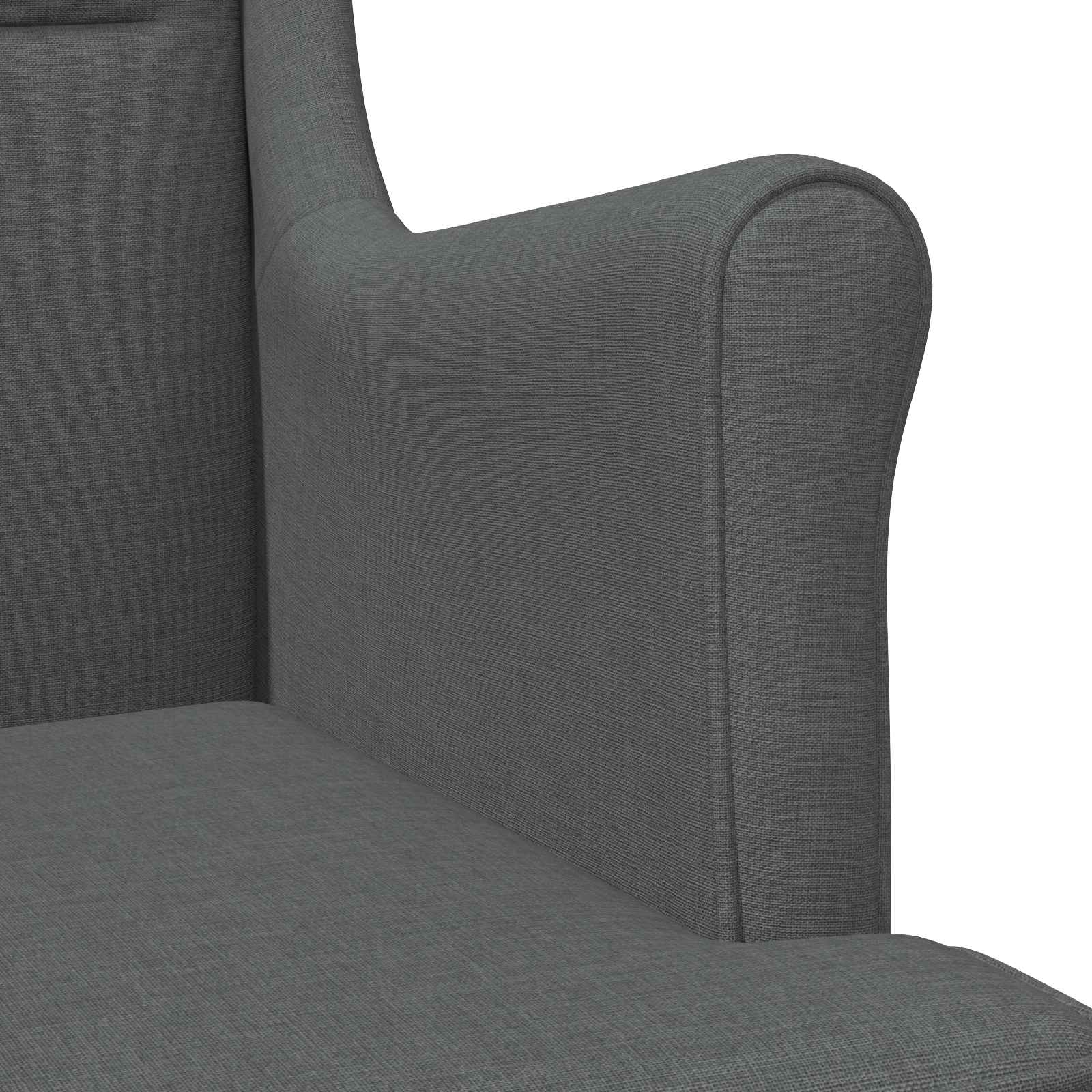 Armchair Dark Grey Fabric