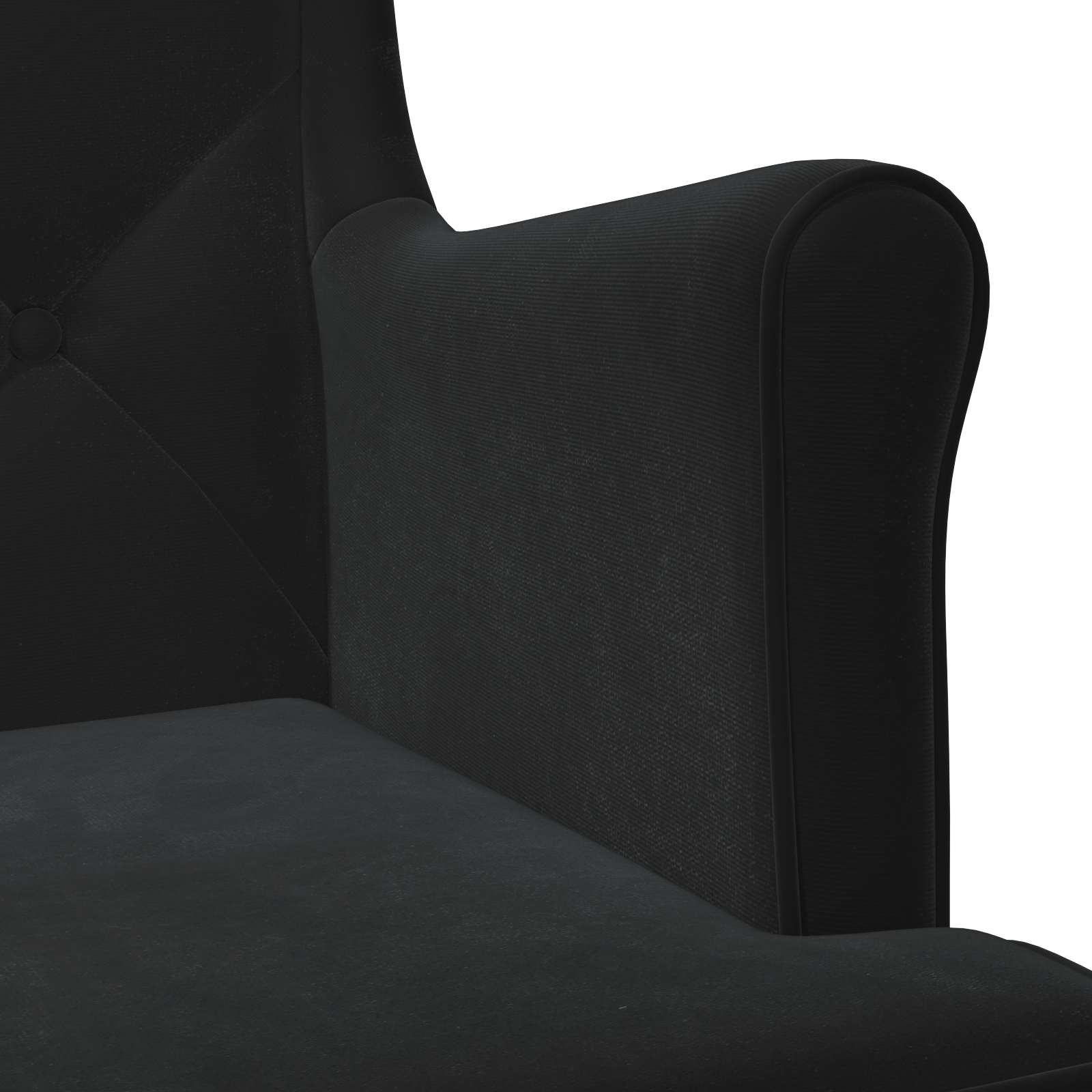 Armchair Black Velvet