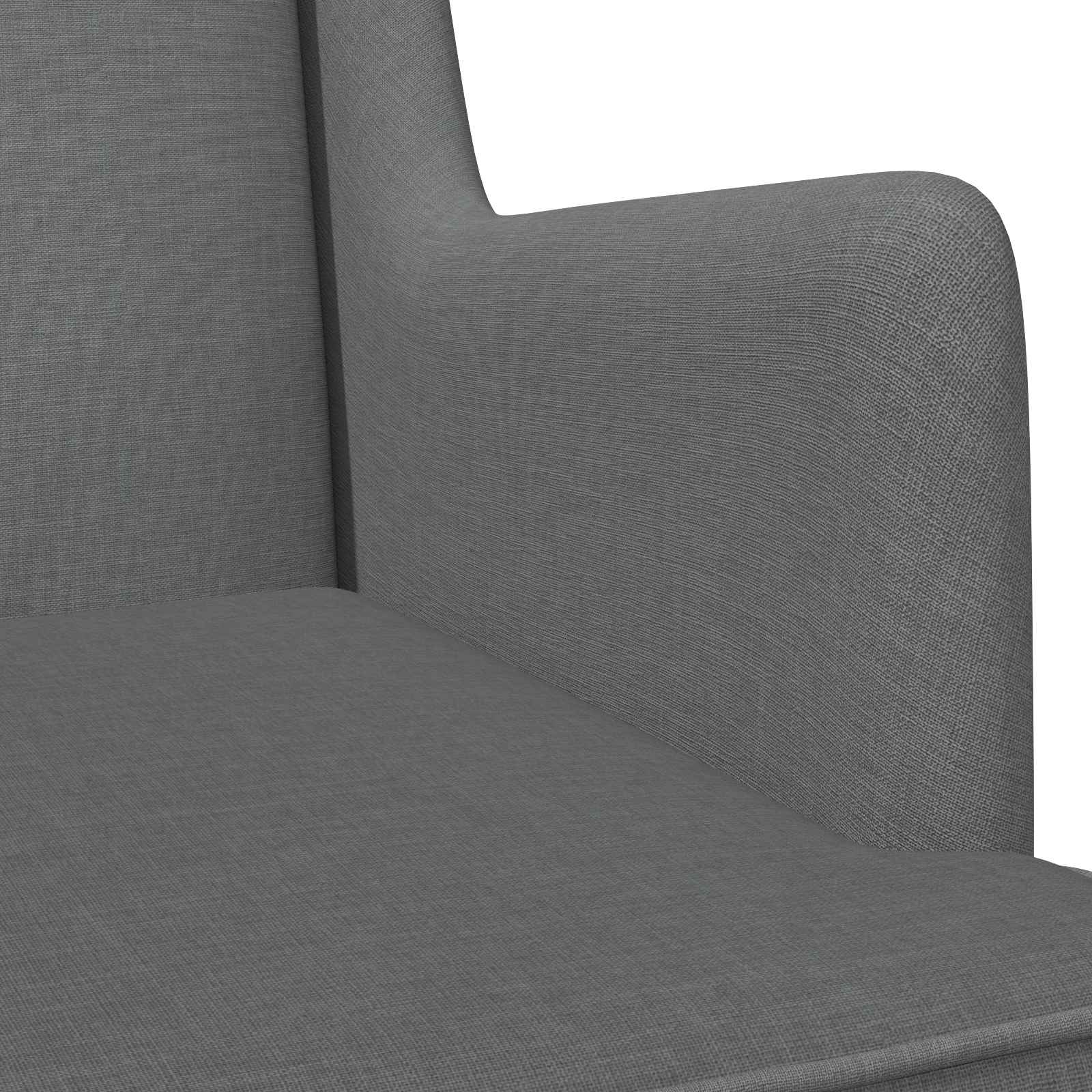 Rocking Chair Dark Grey 62 x 80 x 85 cm Fabric