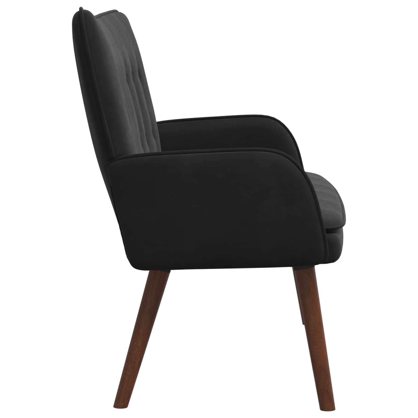 2-Seater Sofa Black 115 x 61 x 87 cm Velvet