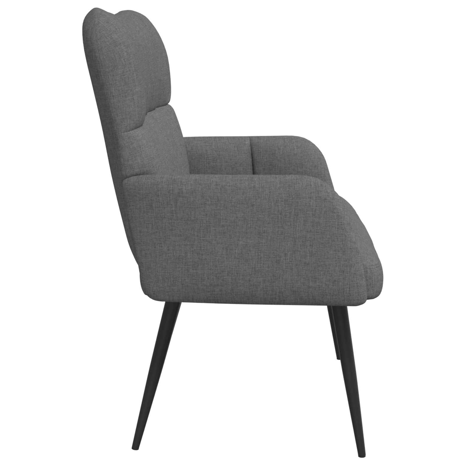 2-Seater Sofa Dark Grey 115 x 61 x 87 cm Fabric