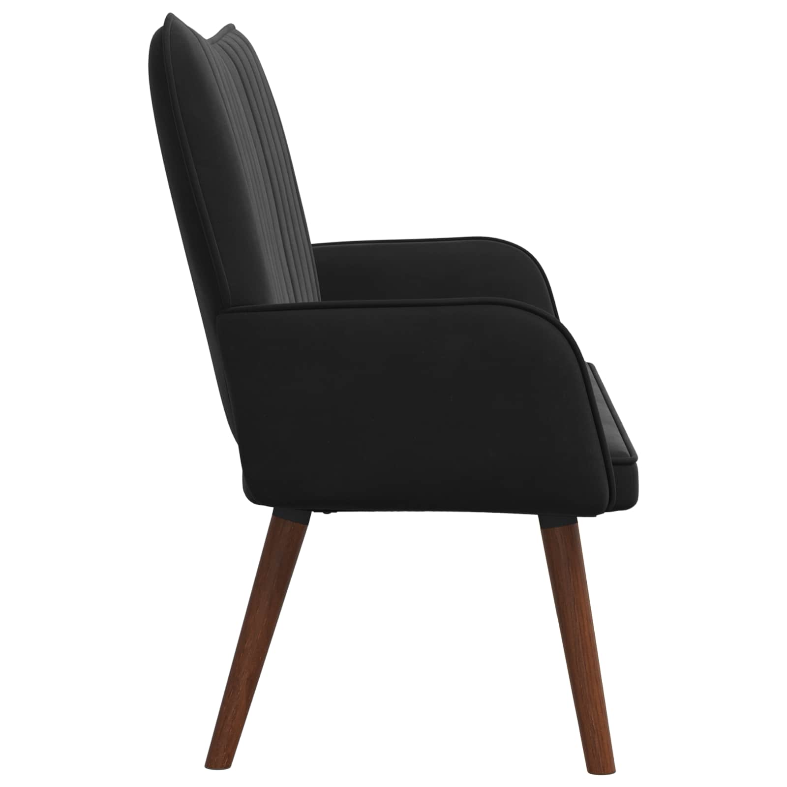 2-Seater Sofa Black 115 x 61 x 87 cm Velvet