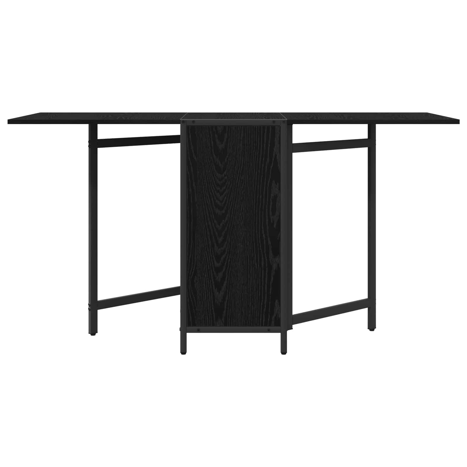 Dinning Table 144 x 60 x 75 cm Engineered Wood Black Oak