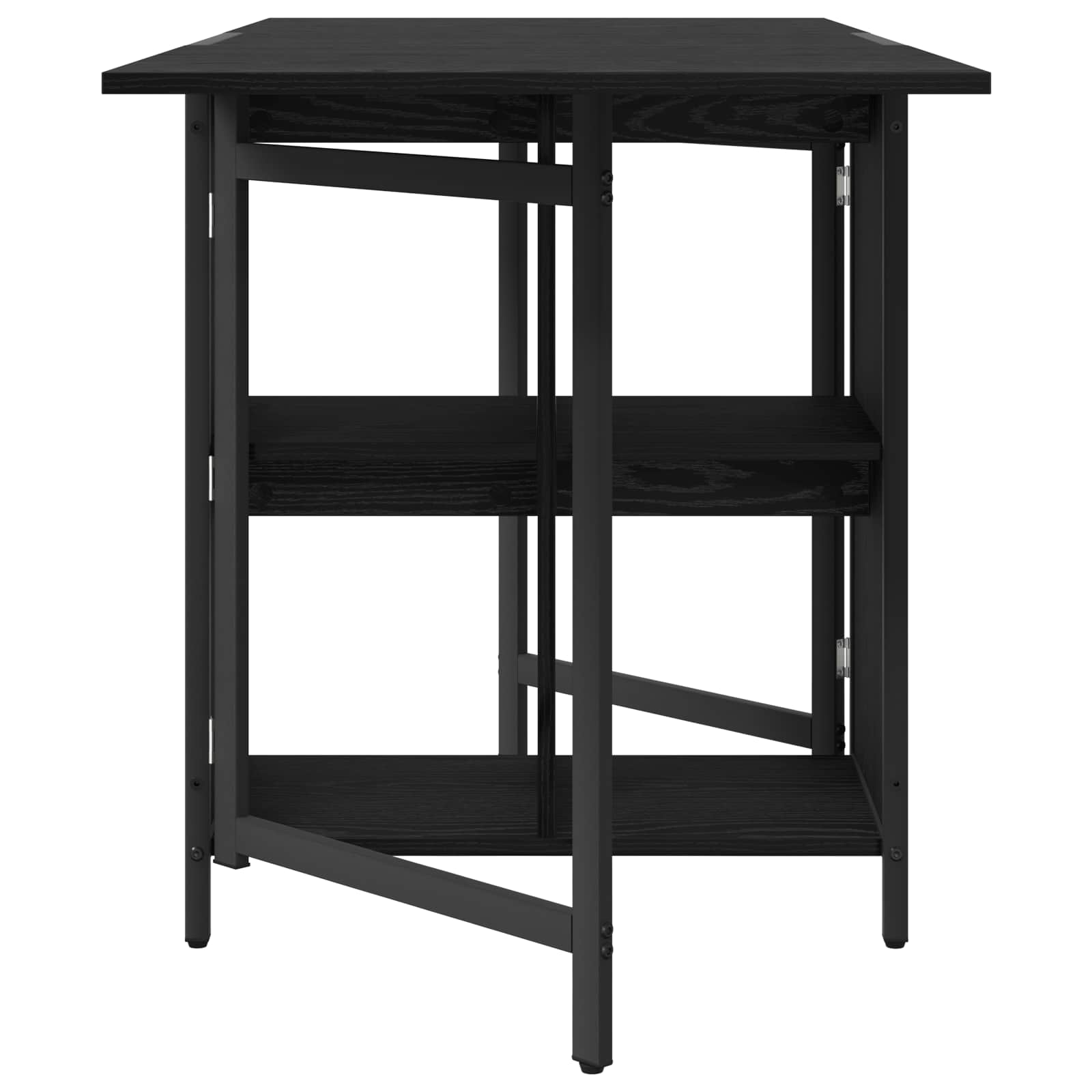 Dinning Table 144 x 60 x 75 cm Engineered Wood Black Oak