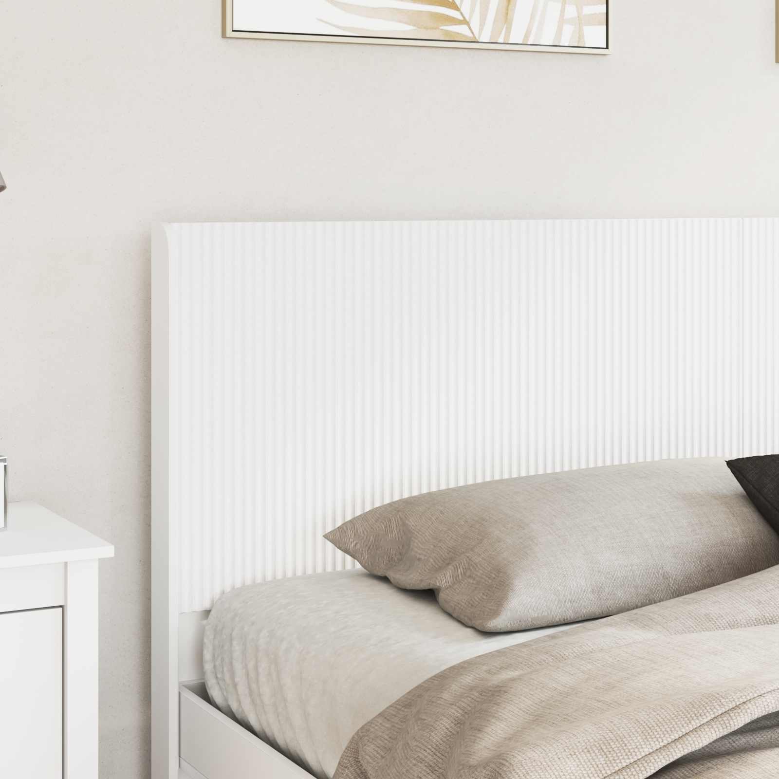 Headboard White Engineered Wood