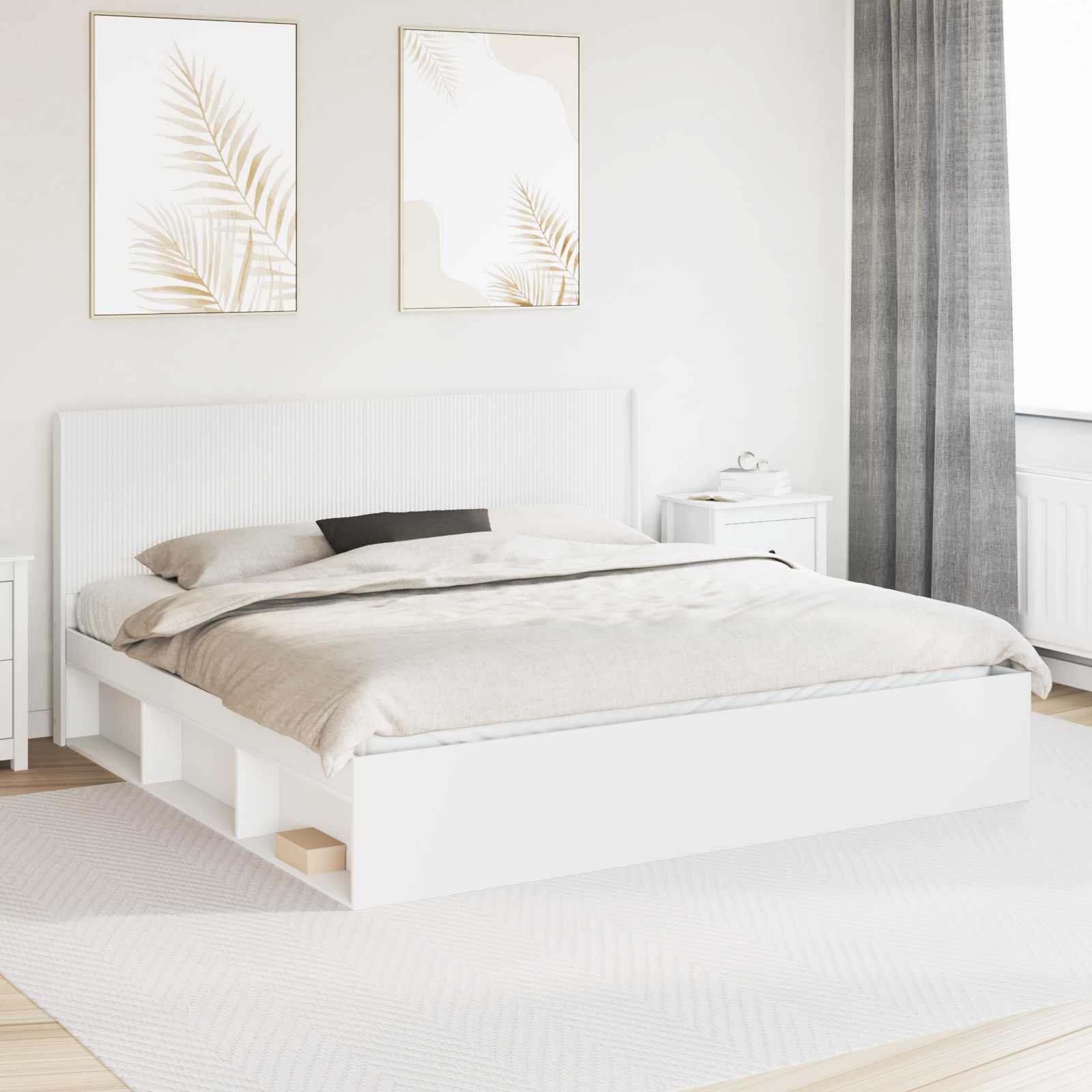 Headboard White Engineered Wood