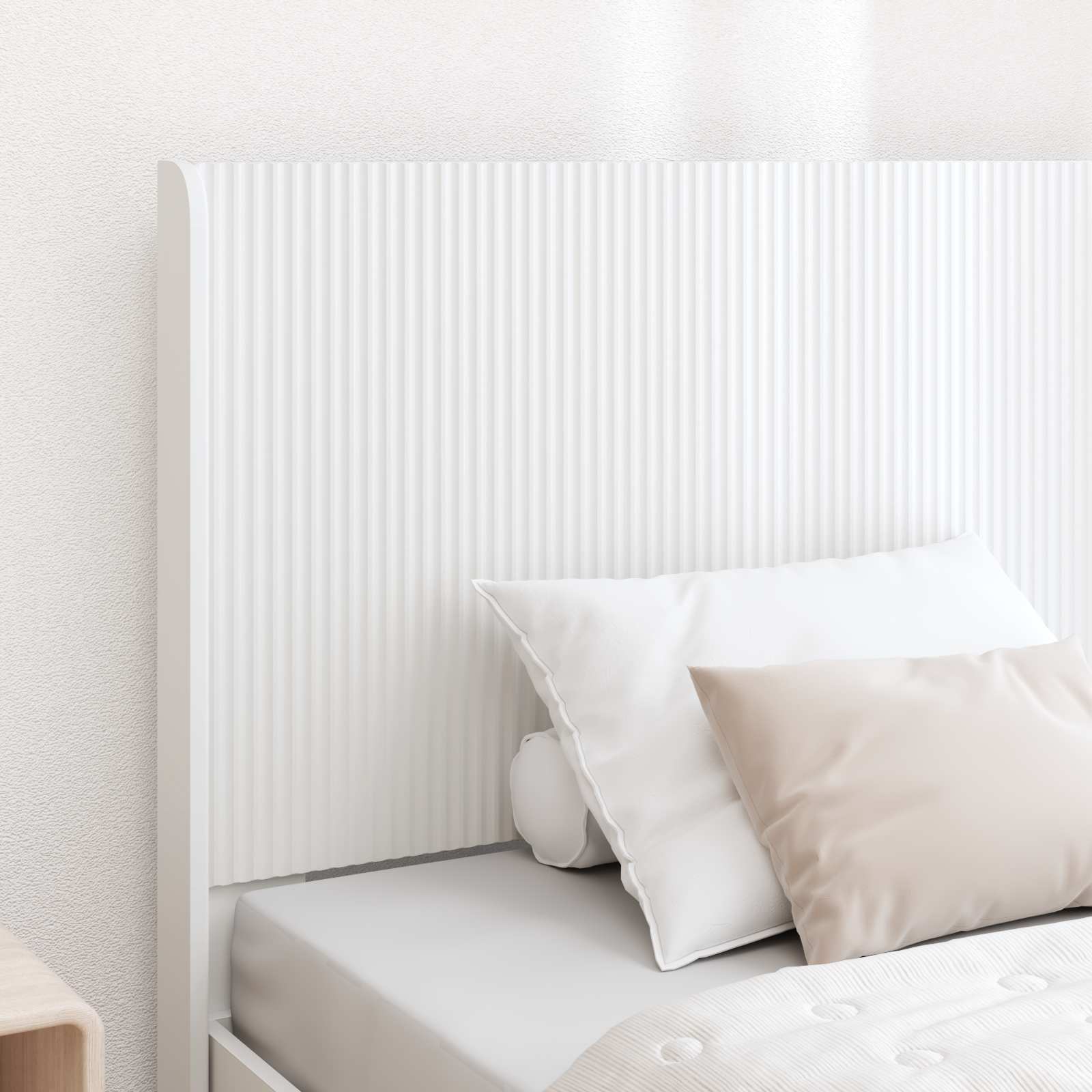 Headboard White Engineered Wood
