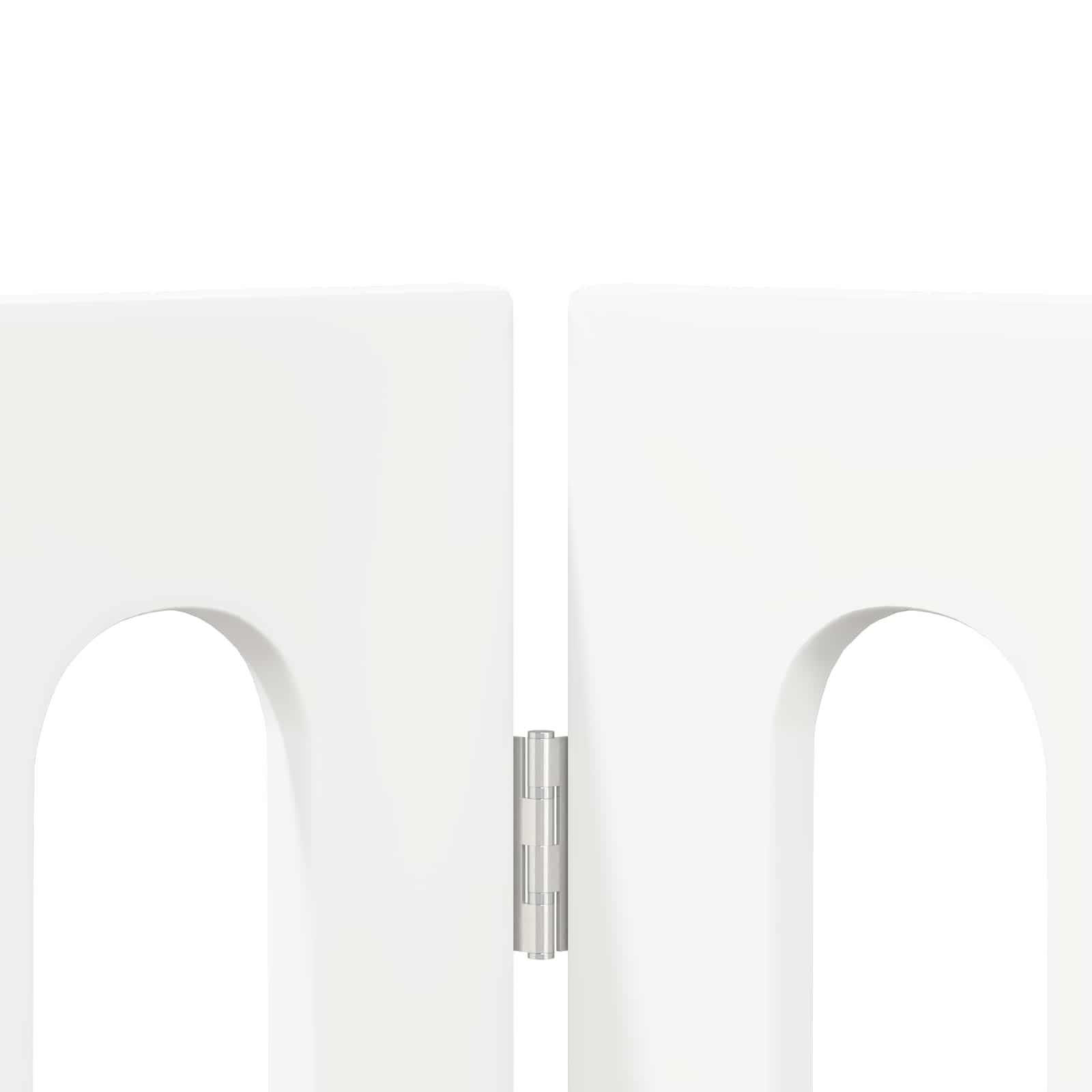 Folding Pet Fence 4 pcs White 201 x 38 x 70 cm Engineered Wood