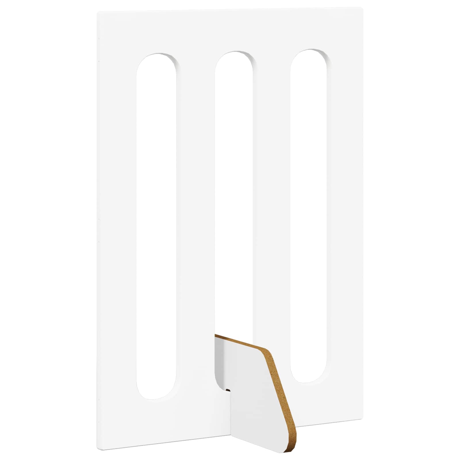 Folding Pet Fence 4 pcs White 201 x 38 x 70 cm Engineered Wood
