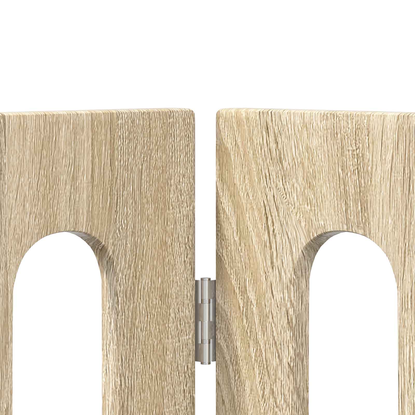 Folding Pet Fence 2 pcs Sonoma Oak 100.5 x 38 x 70 cm
