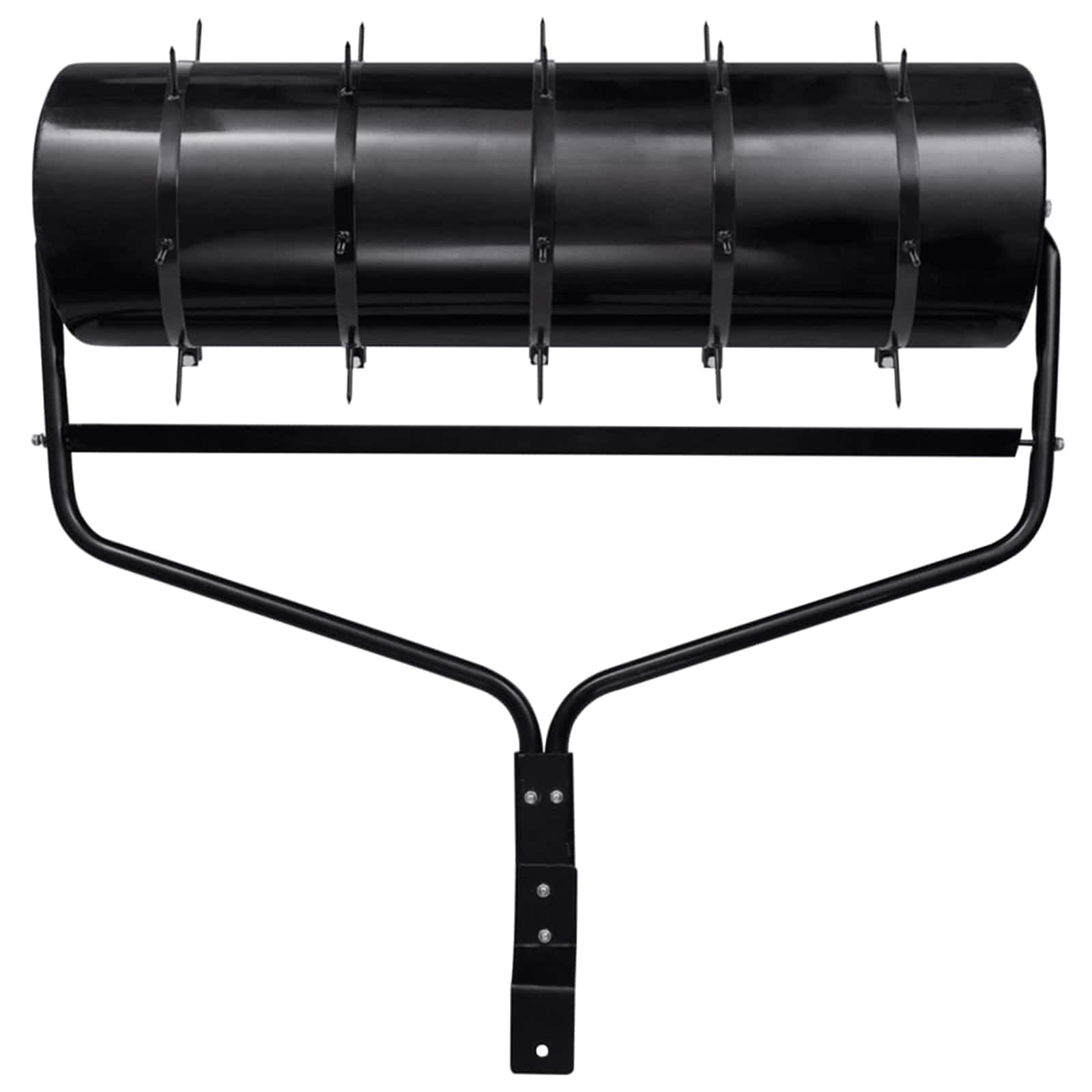 Garden Lawn Roller Pull with Aerator Clamps Ø 30 x 90 cm Steel