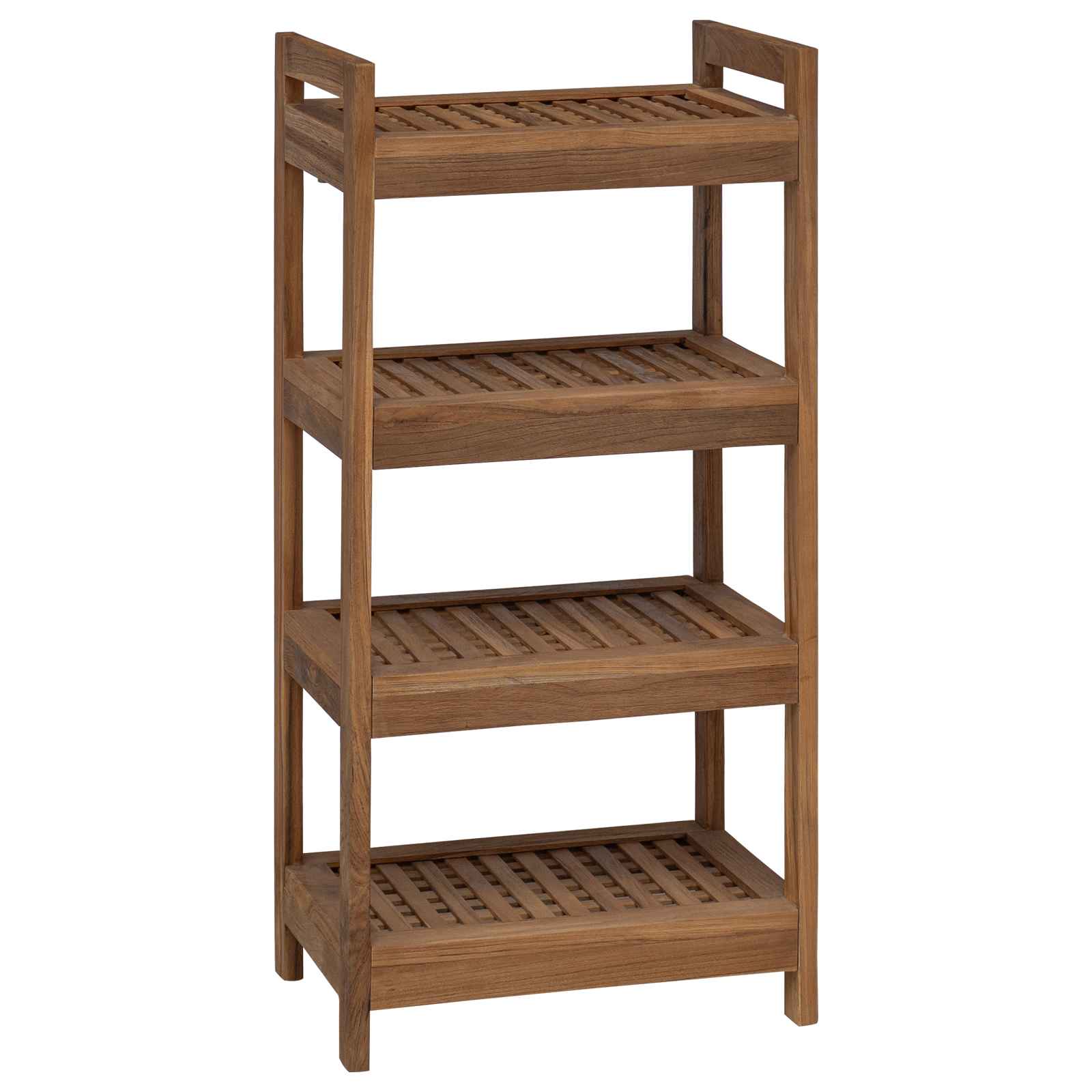 Bathroom Shelf Natural 45 x 30 x 97 cm Solid Teak Wood