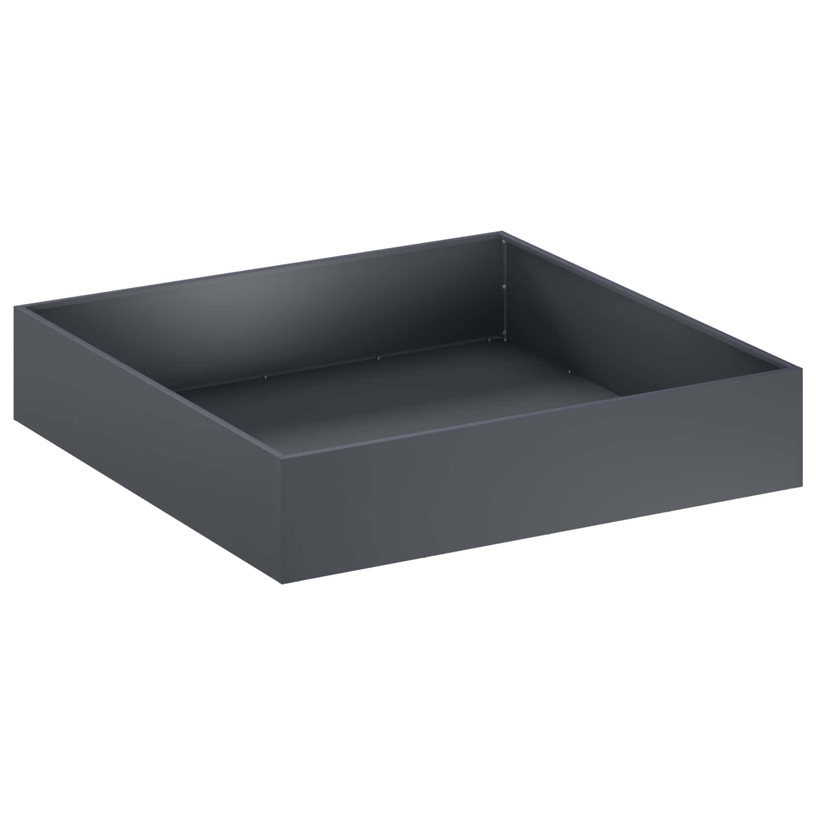 Garden Planter 2 pcs Anthracite 80 x 80 x 20 cm