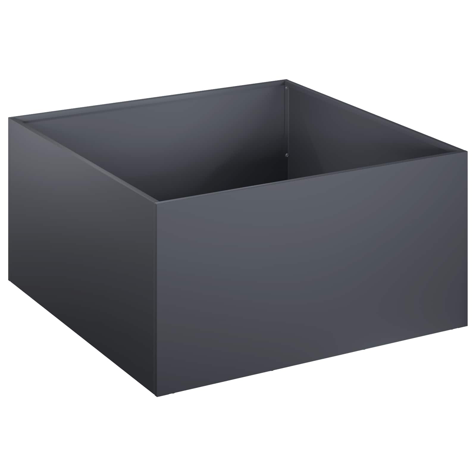 Garden Planter 2 pcs Anthracite 60 x 60 x 30 cm