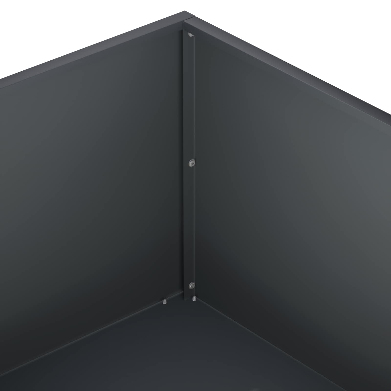 Garden Planter 2 pcs Anthracite 80 x 80 x 30 cm