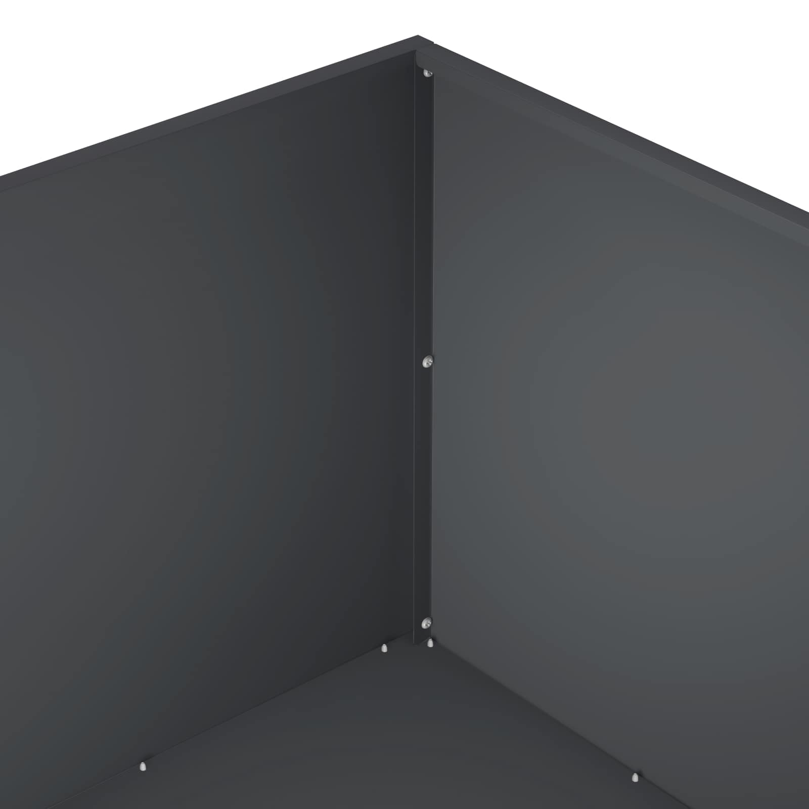 Garden Planter 2 pcs Anthracite 60 x 60 x 40 cm