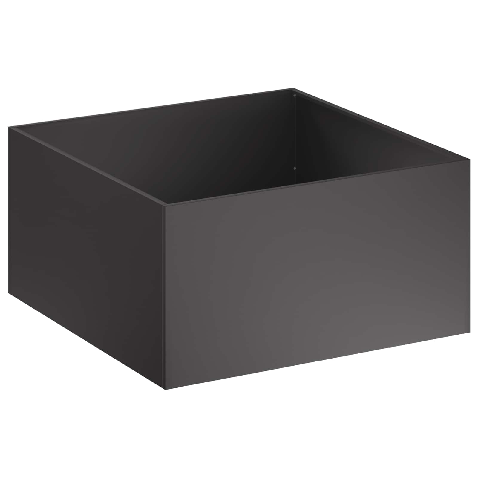 Garden Planter 2 pcs Black 80 x 80 x 40 cm Cold-rolled Steel