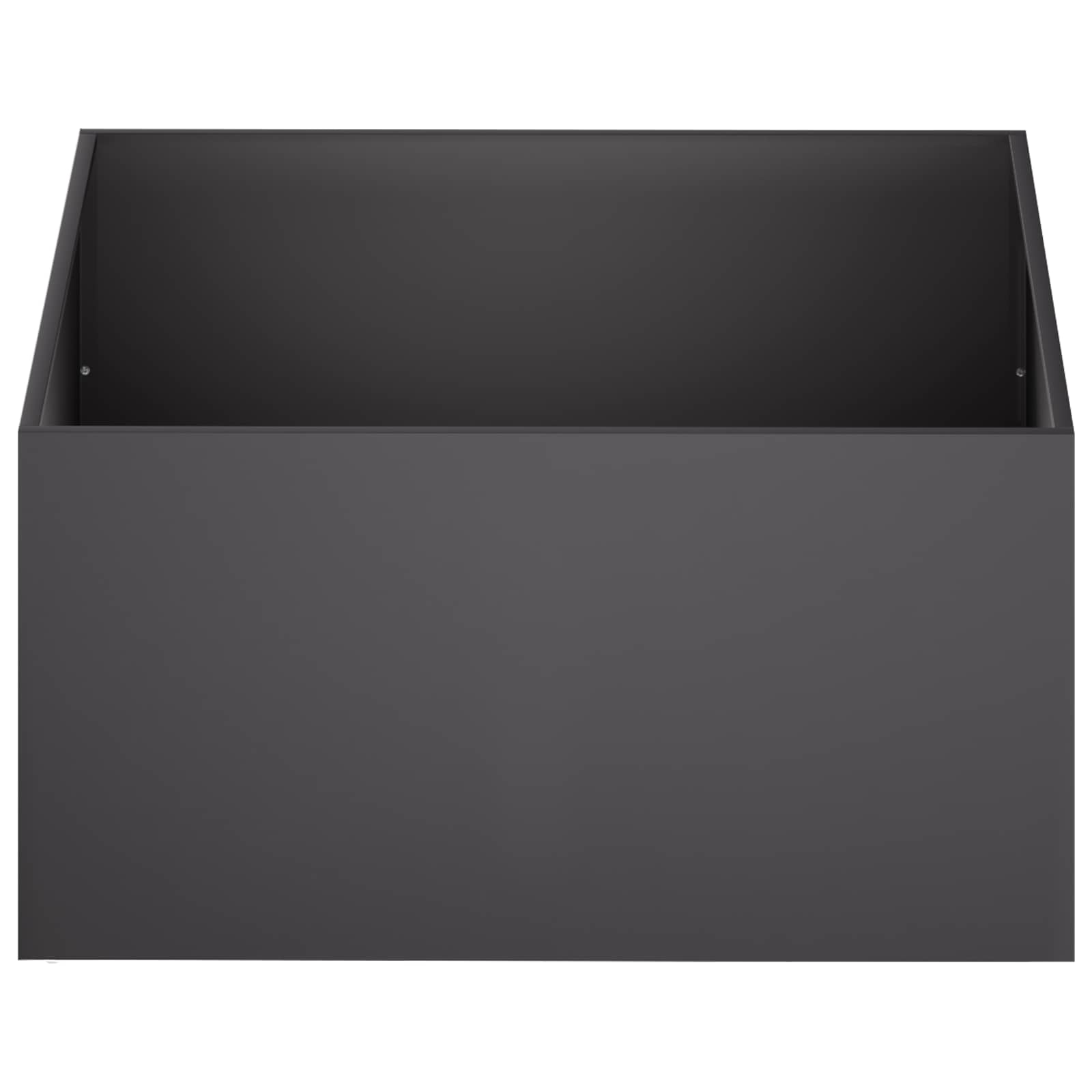 Garden Planter 2 pcs Black 80 x 80 x 40 cm Cold-rolled Steel