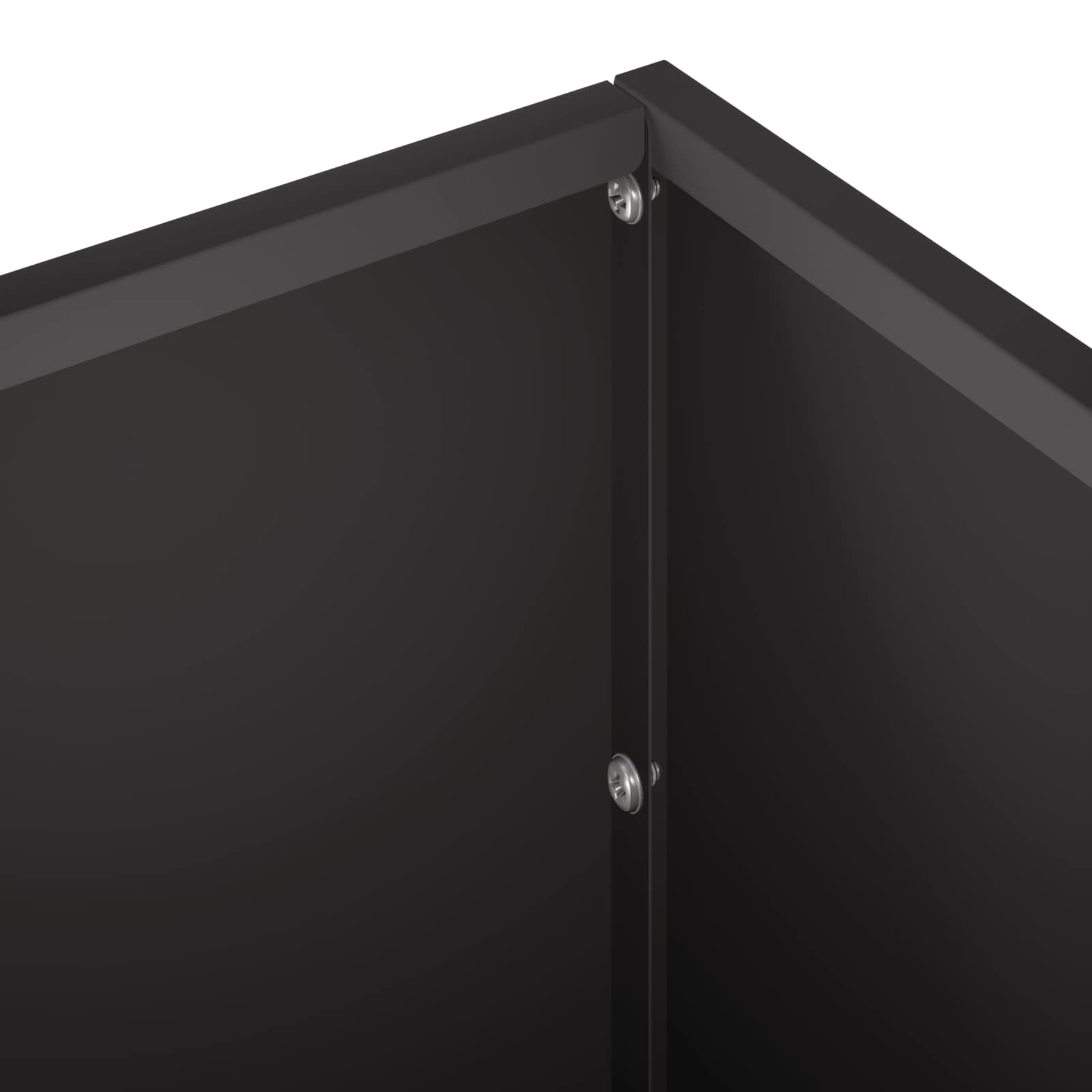 Garden Planter 2 pcs Black 80 x 30 x 30 cm Cold-rolled Steel