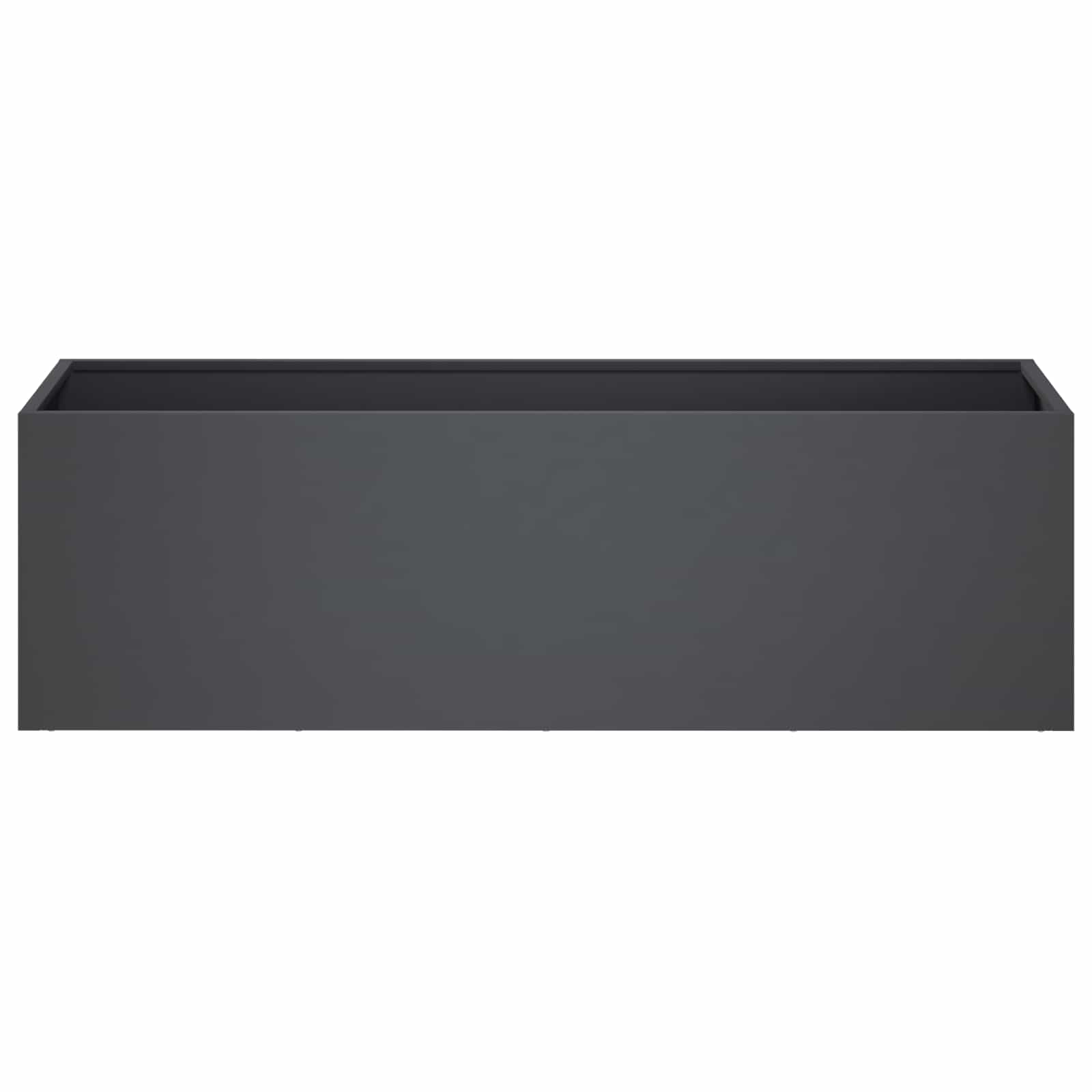 Garden Planter 2 pcs Anthracite 100 x 30 x 30 cm