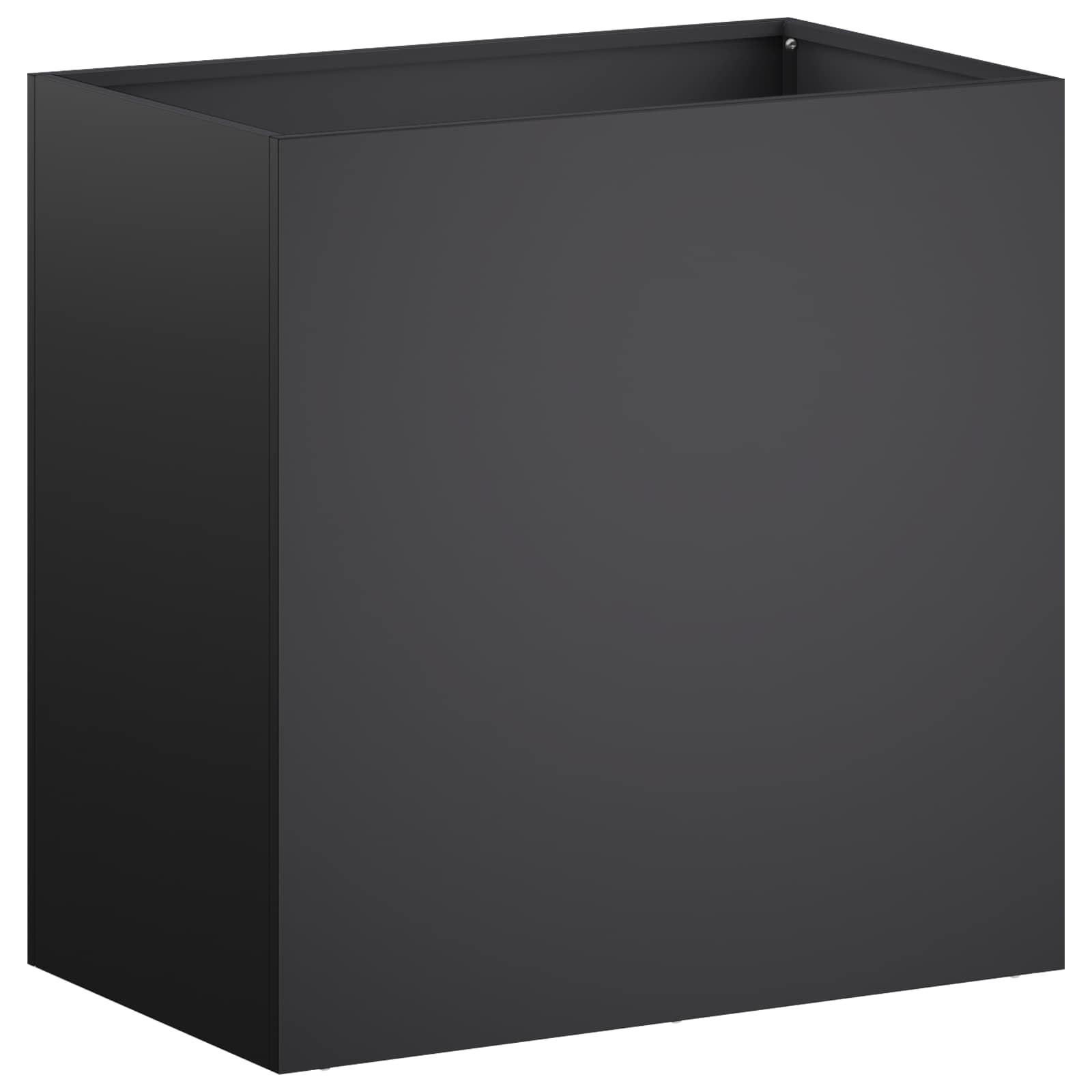 Garden Planter 2 pcs Black 50 x 30 x 40 cm Cold-rolled Steel