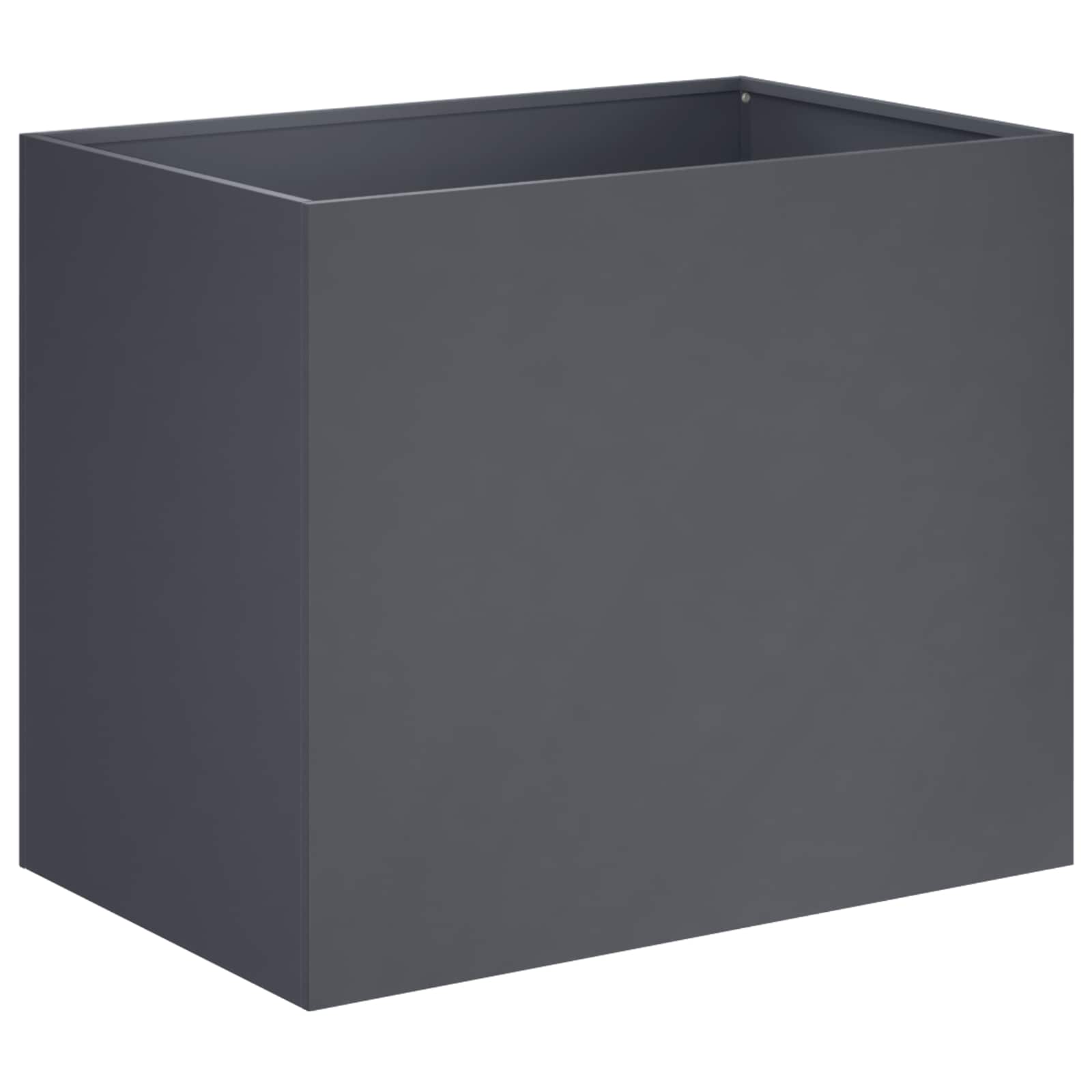 Garden Planter 2 pcs Anthracite 50 x 40 x 50 cm